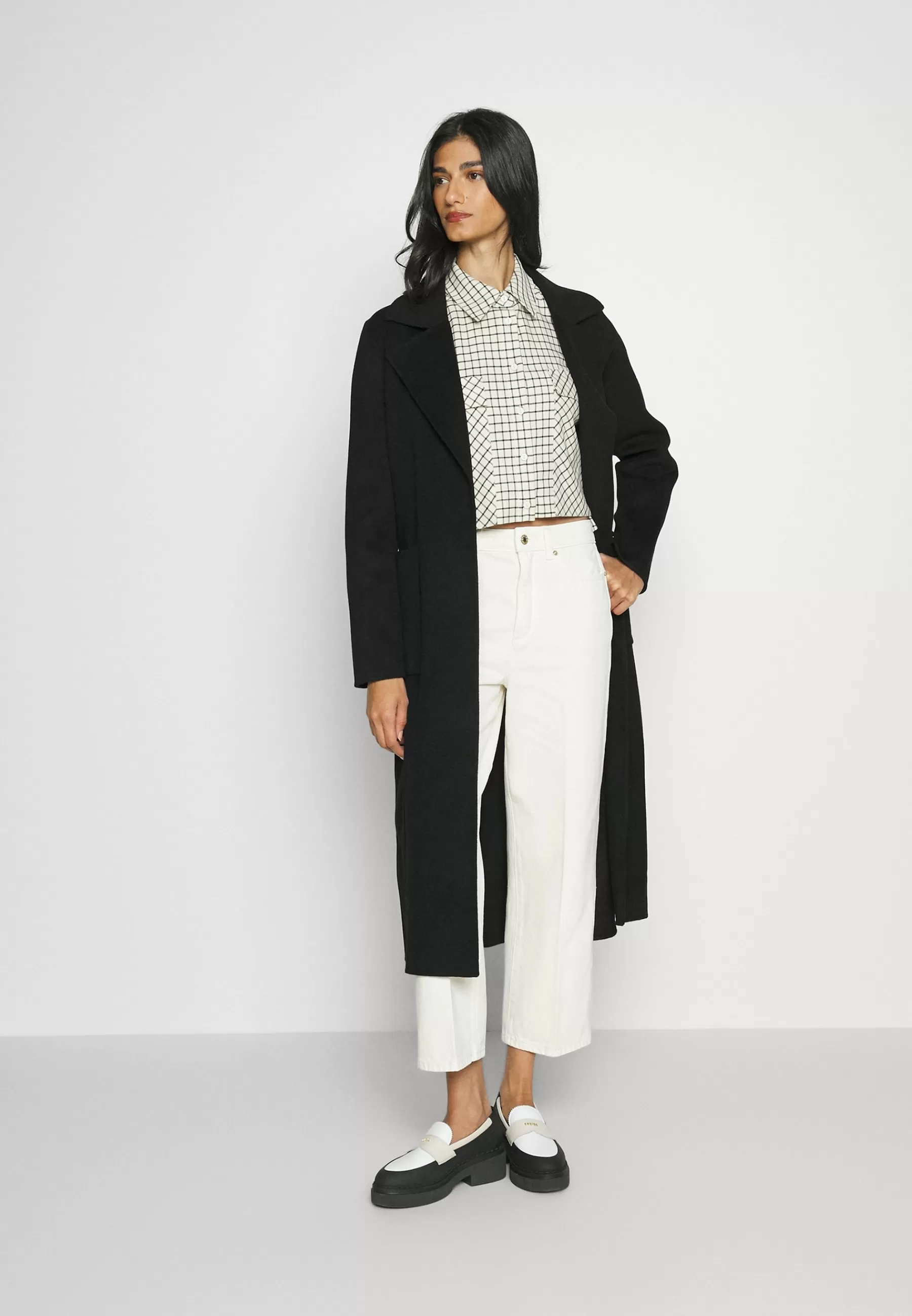 Best Belted Wrap Style Face Coat - Cappotto Classico Donna Classici
