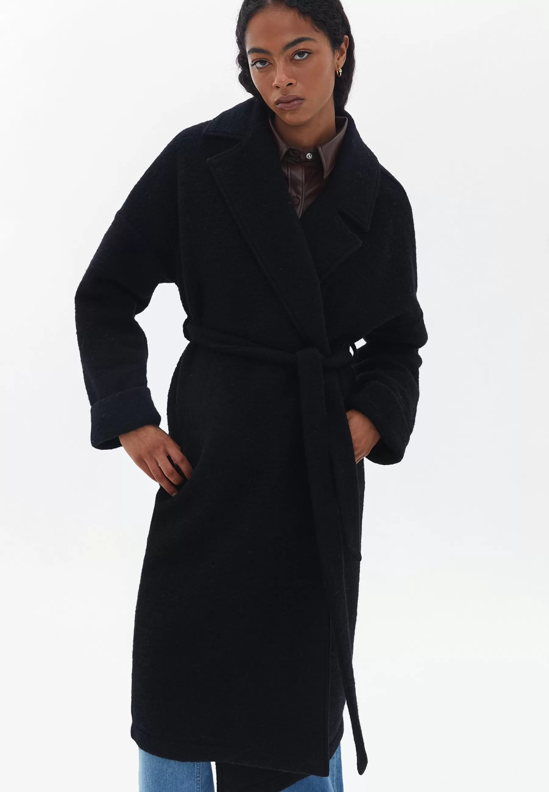 Online Blended With Belt - Cappotto Classico Donna Classici