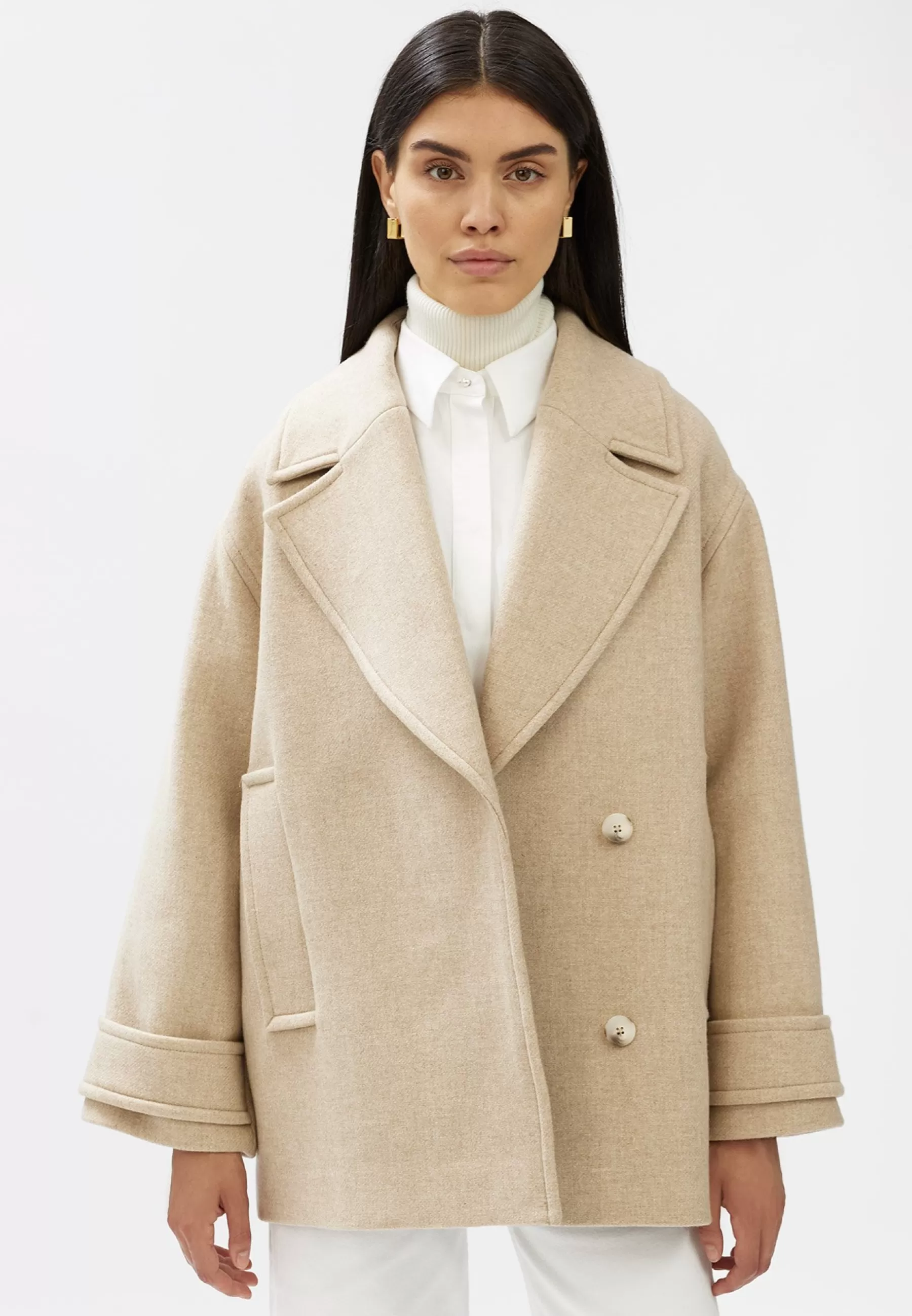 Fashion Carly - Cappotto Corto Donna Classici