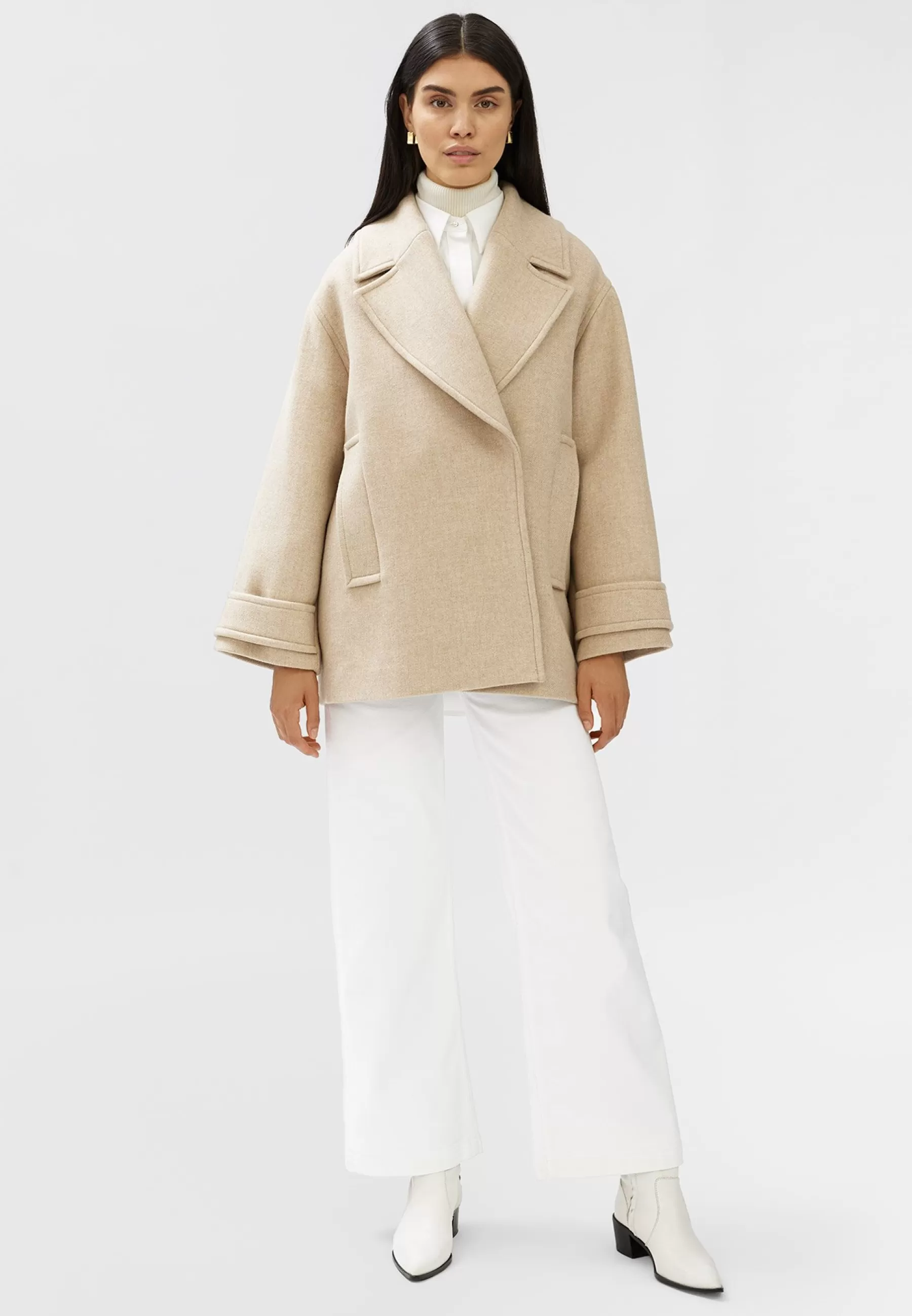 Fashion Carly - Cappotto Corto Donna Classici