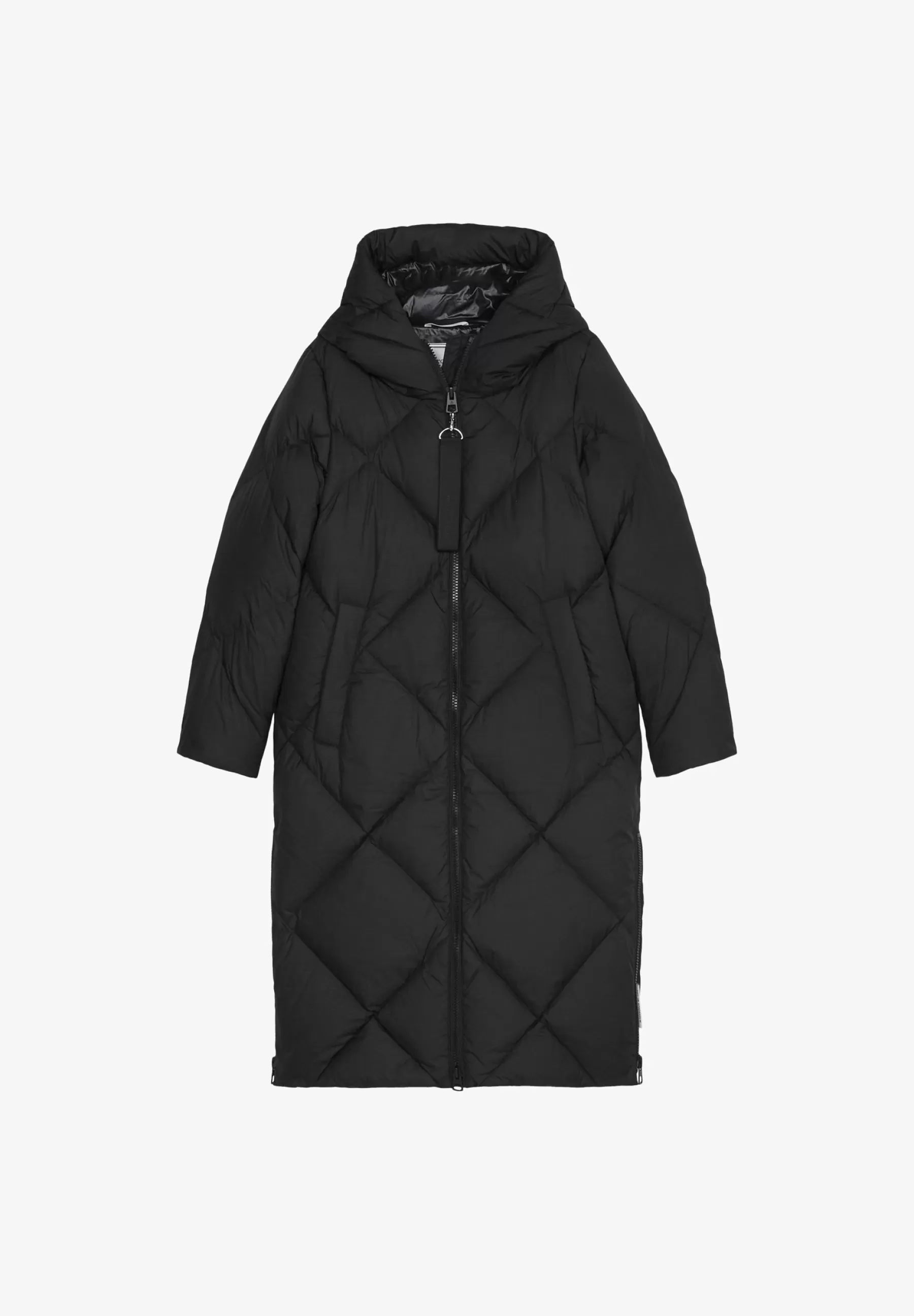 Sale Diamond Quilting Welt Pockets Side Slits - Cappotto Classico Donna Classici