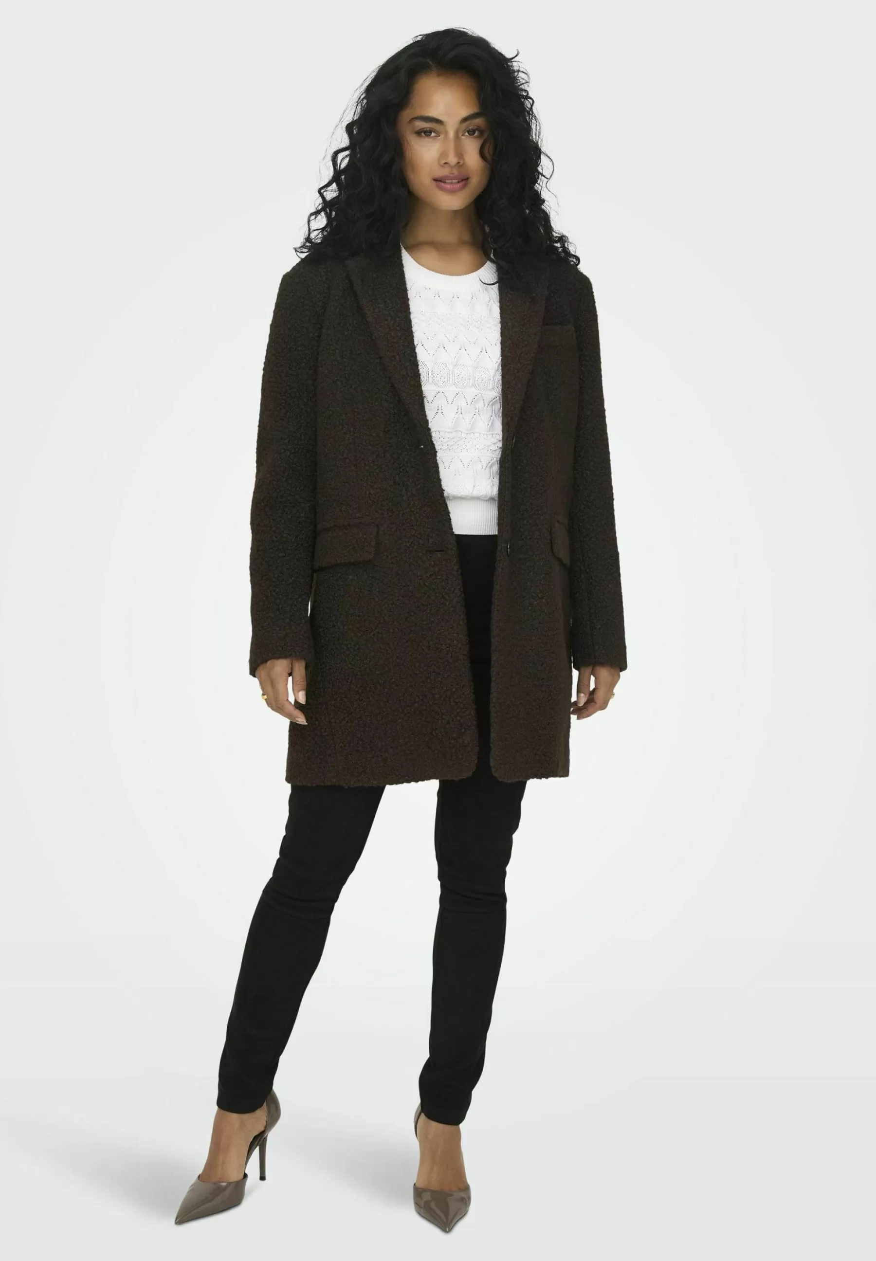 Cheap Einfarbiger - Cappotto Classico Donna Classici