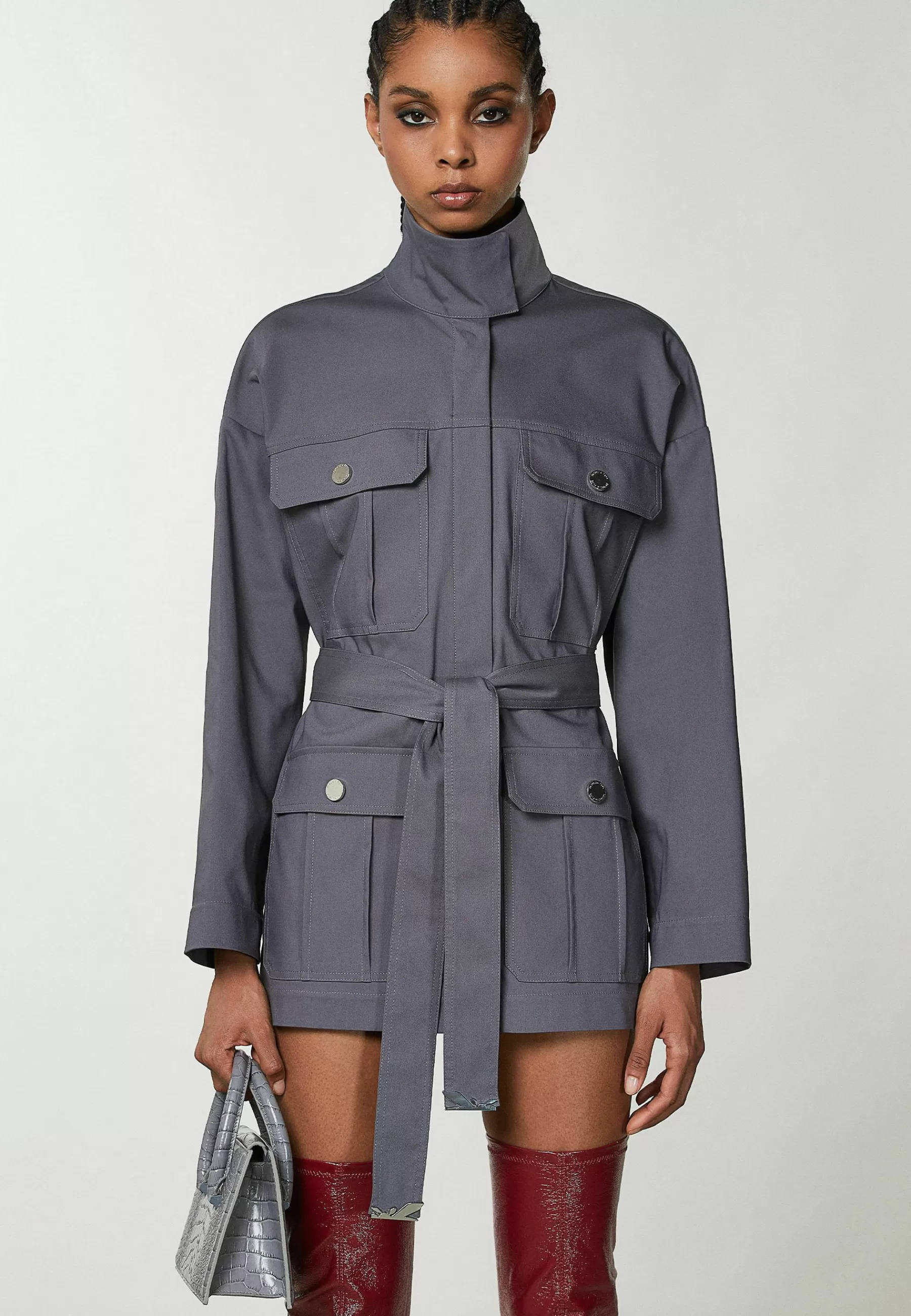 Flash Sale High-Necked Over - Parka Donna Parka