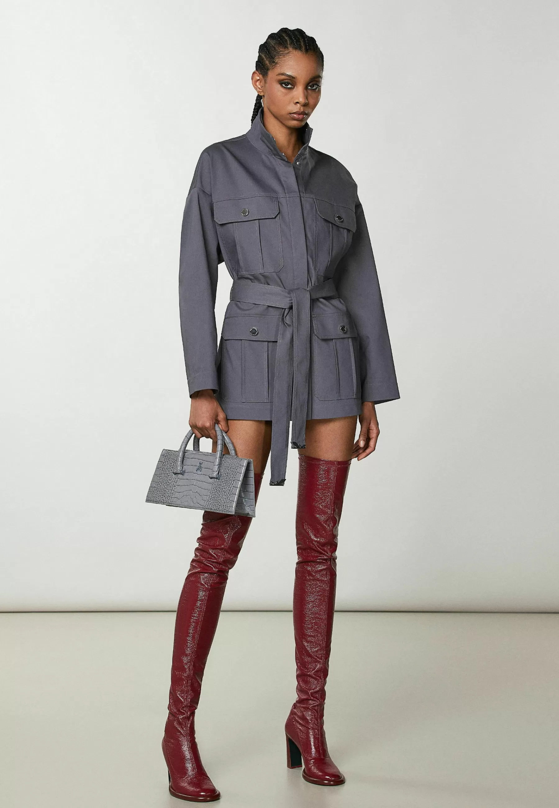 Flash Sale High-Necked Over - Parka Donna Parka