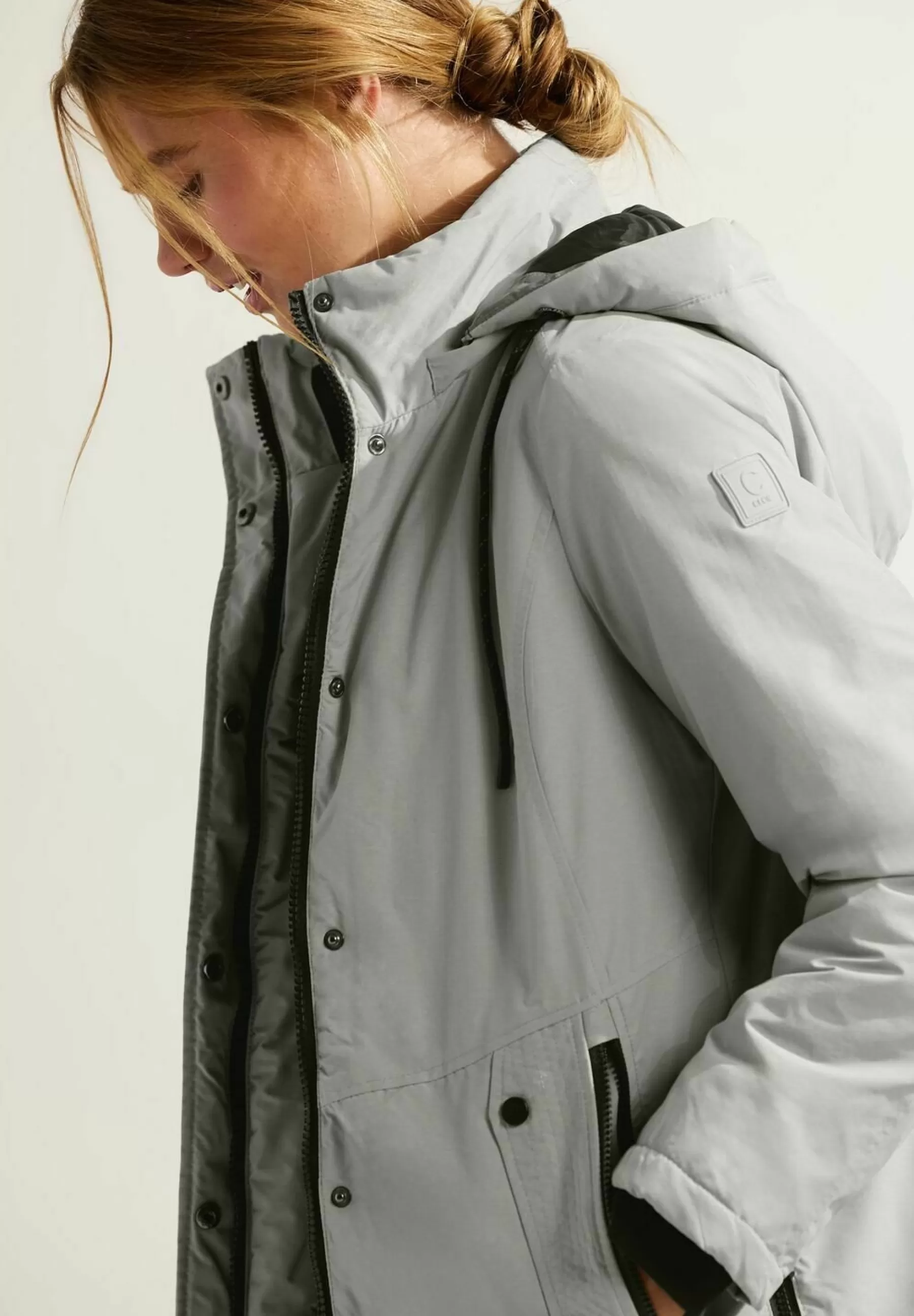 Hot In Melange Optik - Parka Donna Parka
