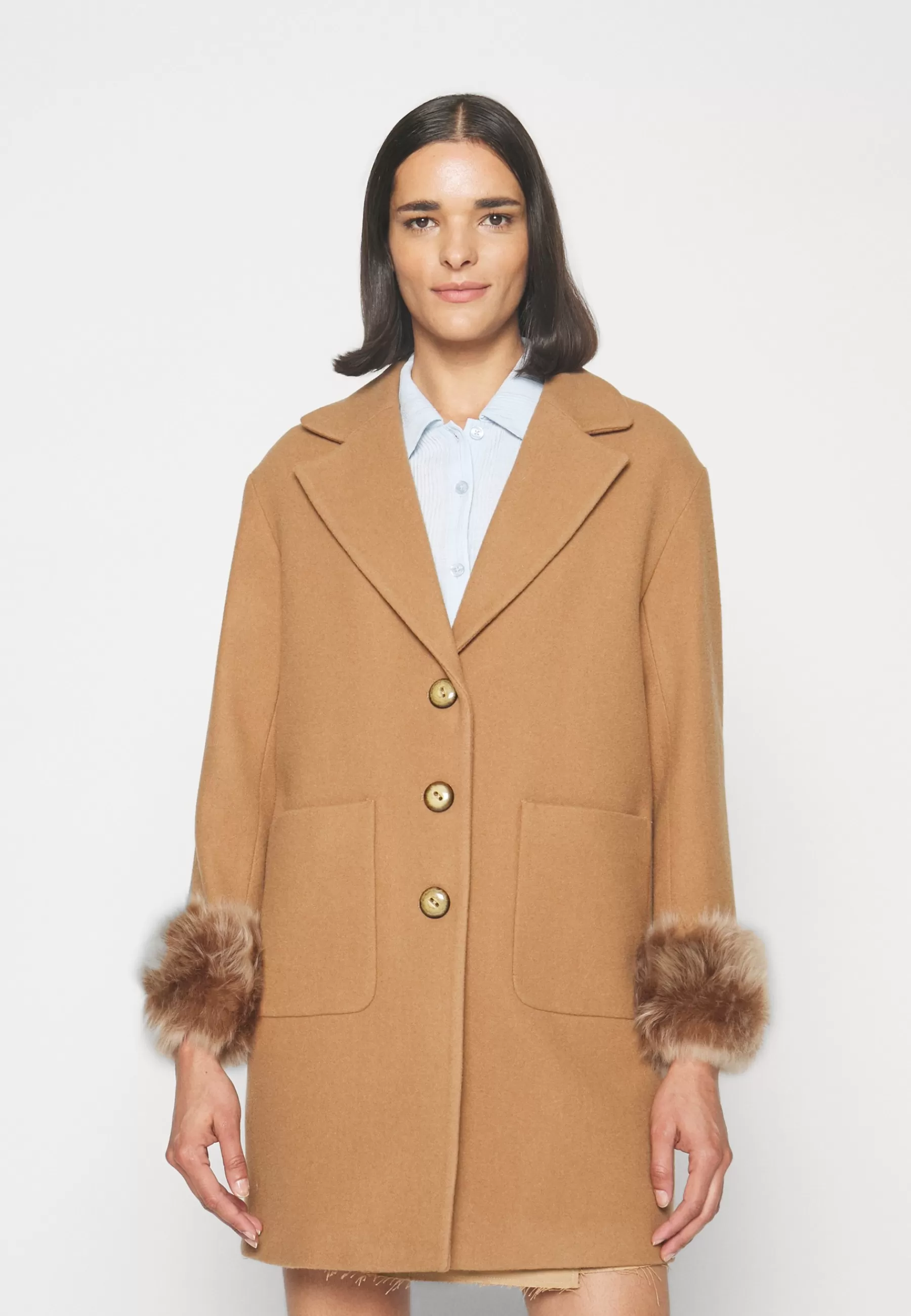 Shop Maggi Car Coat Short With Cuffs - Cappotto Corto Donna Classici
