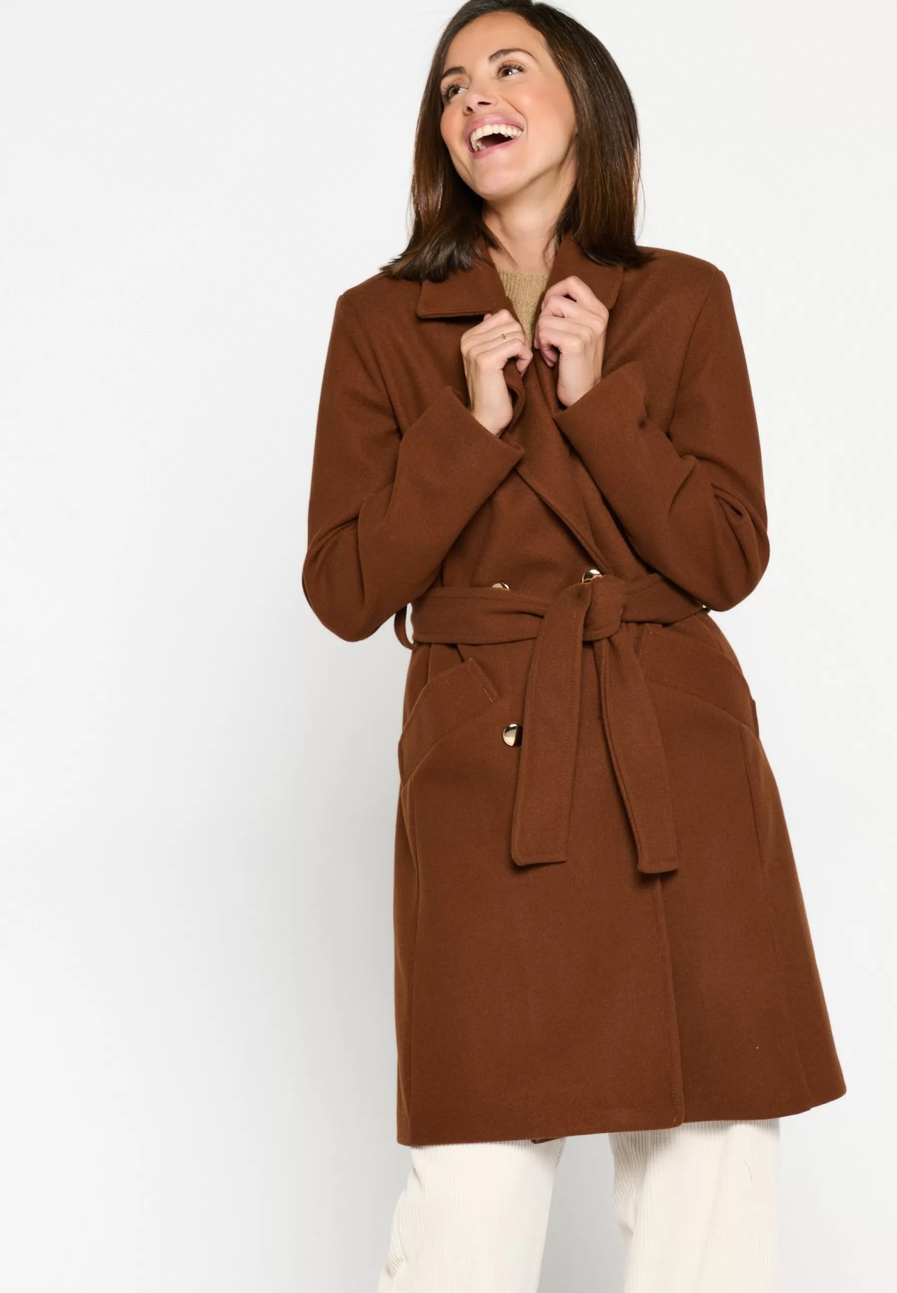 Fashion Mid-Length - Cappotto Corto Donna Classici