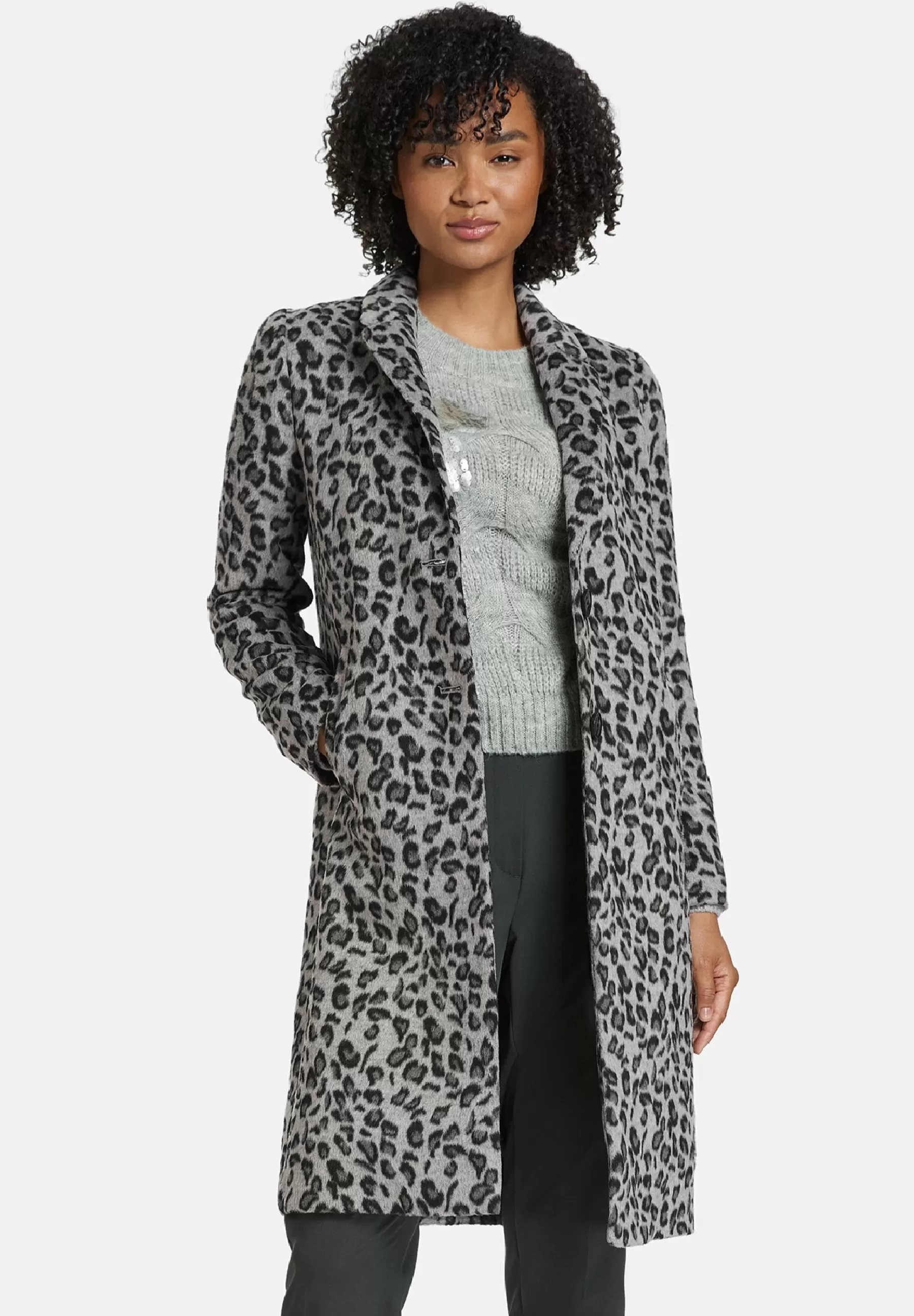 Outlet Mit Leo-Muster - Cappotto Classico Donna Classici