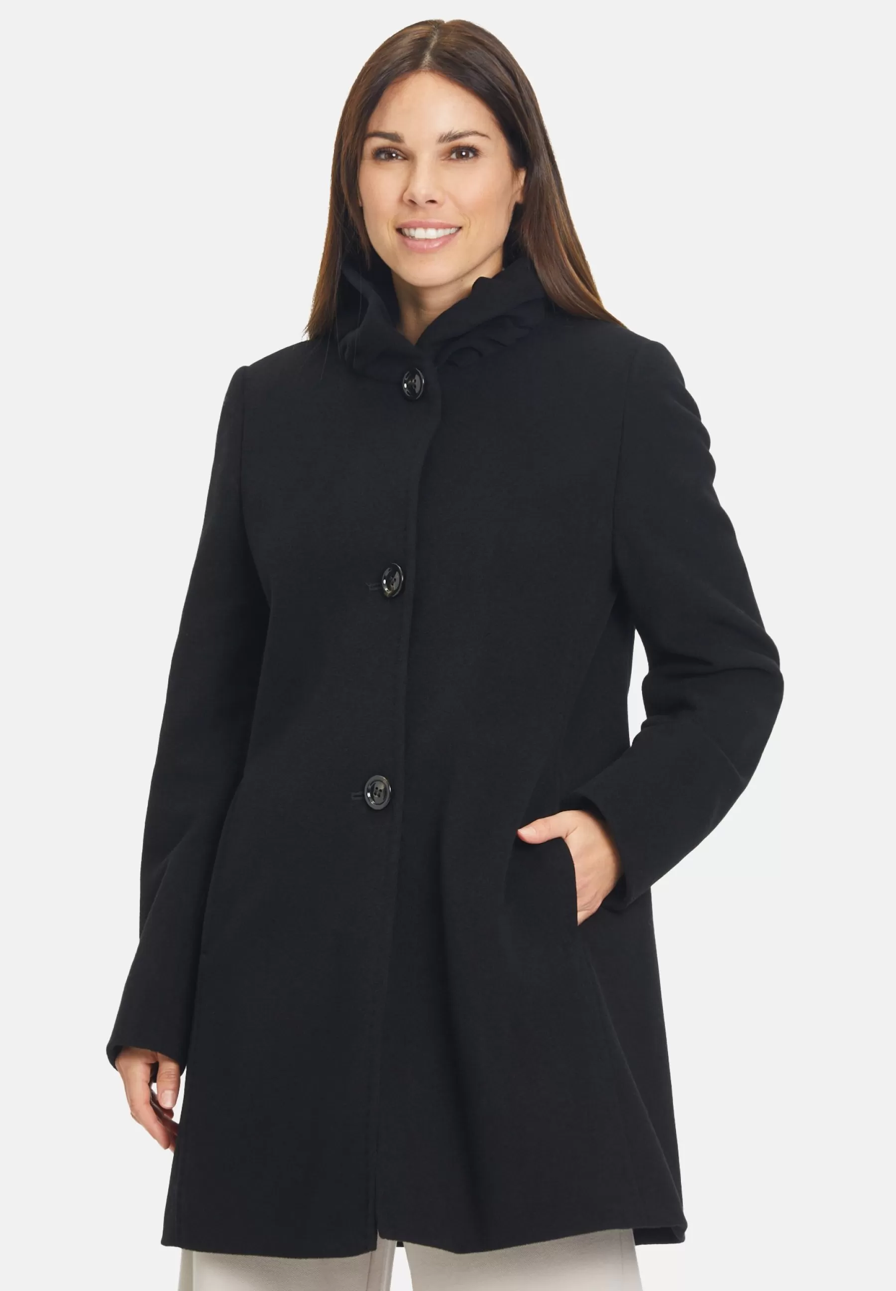 New Mit Stehkragen - Cappotto Classico Donna Classici