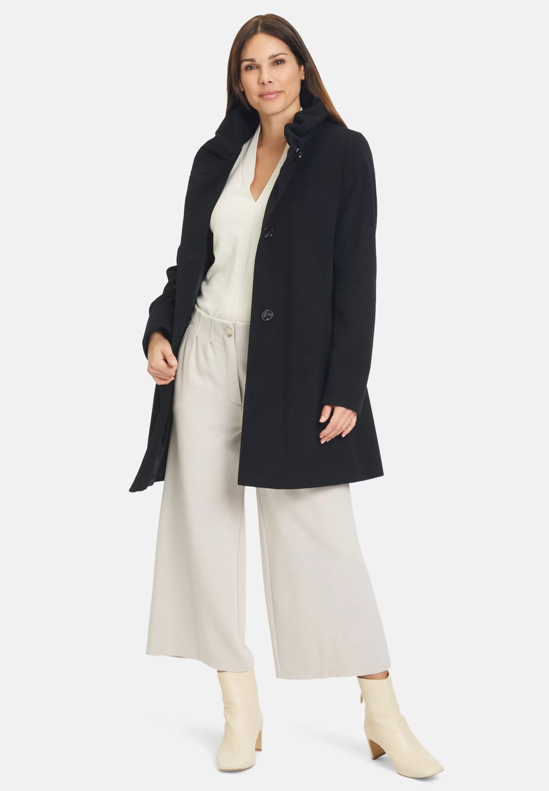 New Mit Stehkragen - Cappotto Classico Donna Classici