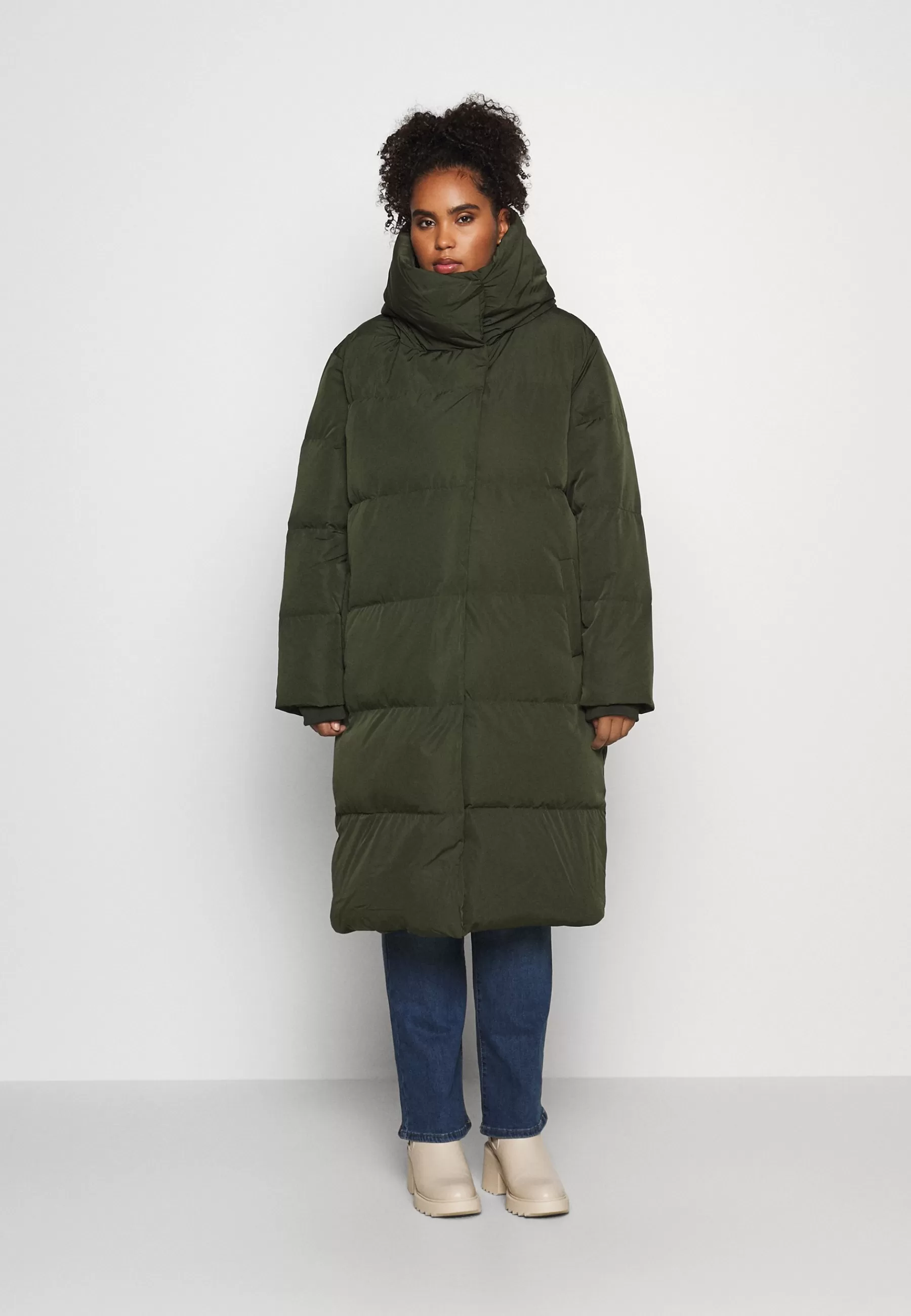 Online Objlouise Long Jacket - Piumino Donna Piumini Lunghi