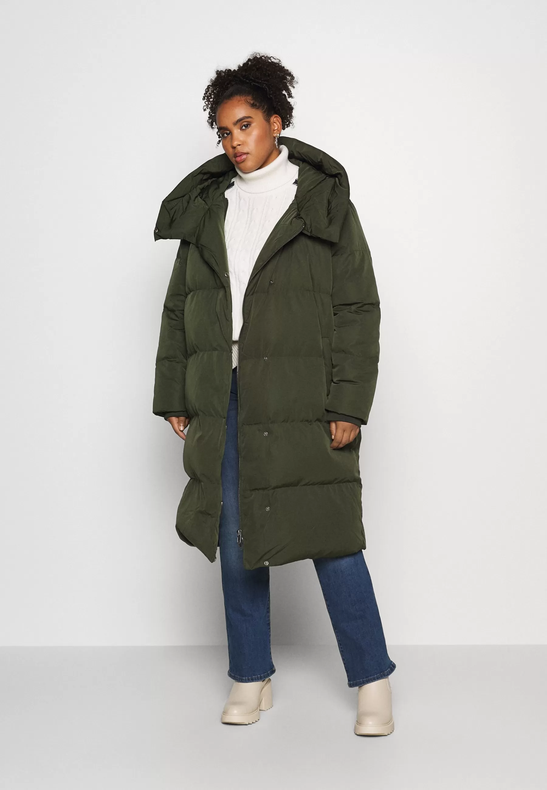 Online Objlouise Long Jacket - Piumino Donna Piumini Lunghi