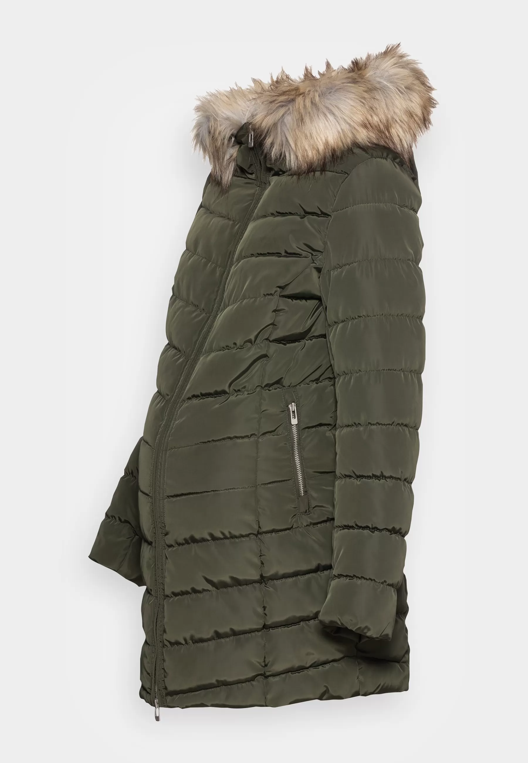 Best Olmnewellan Quilted Hood Fur Coat - Parka Donna Parka