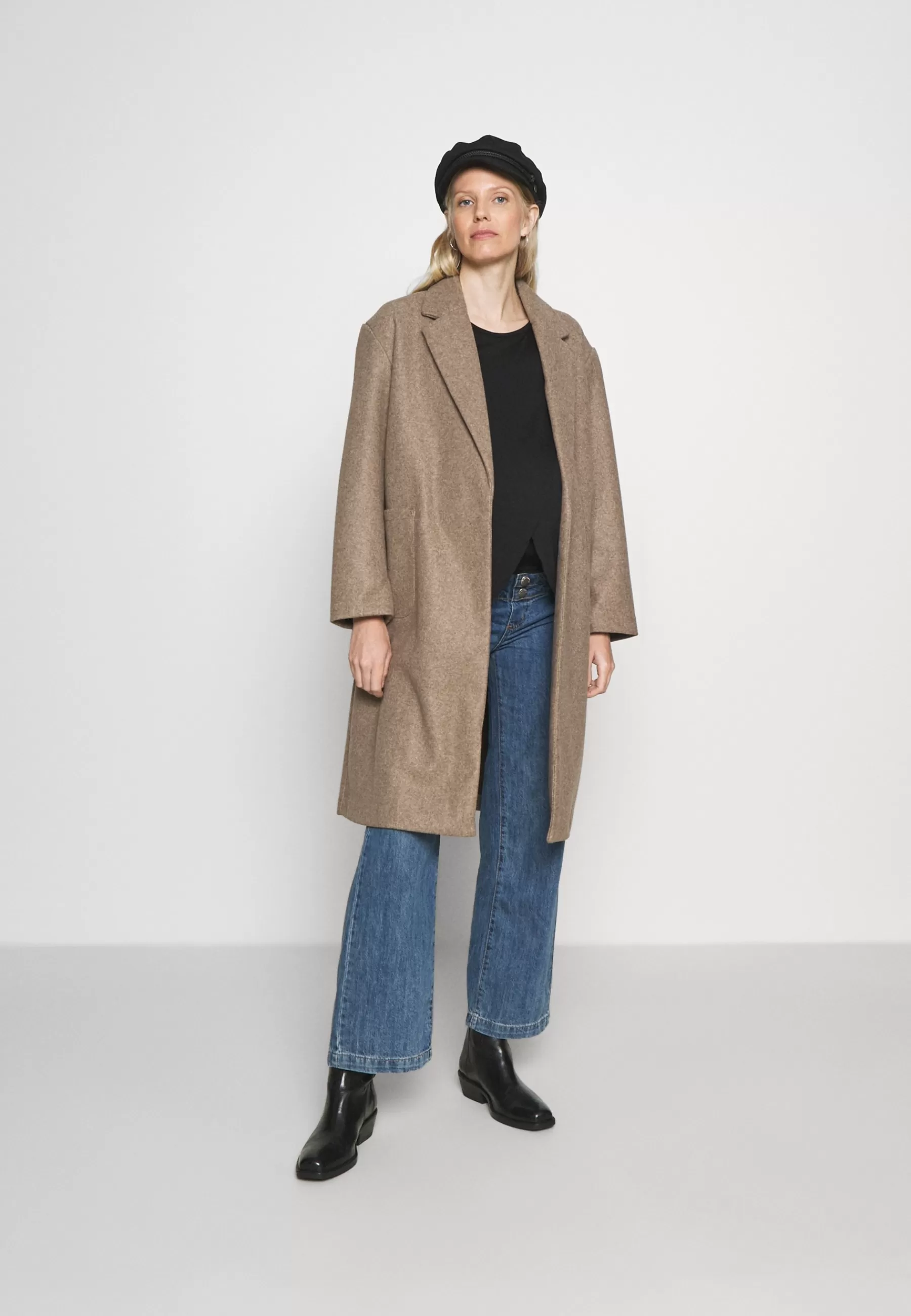 Hot Olmtrillion Long Belt Coatigan - Cappotto Classico Donna Classici