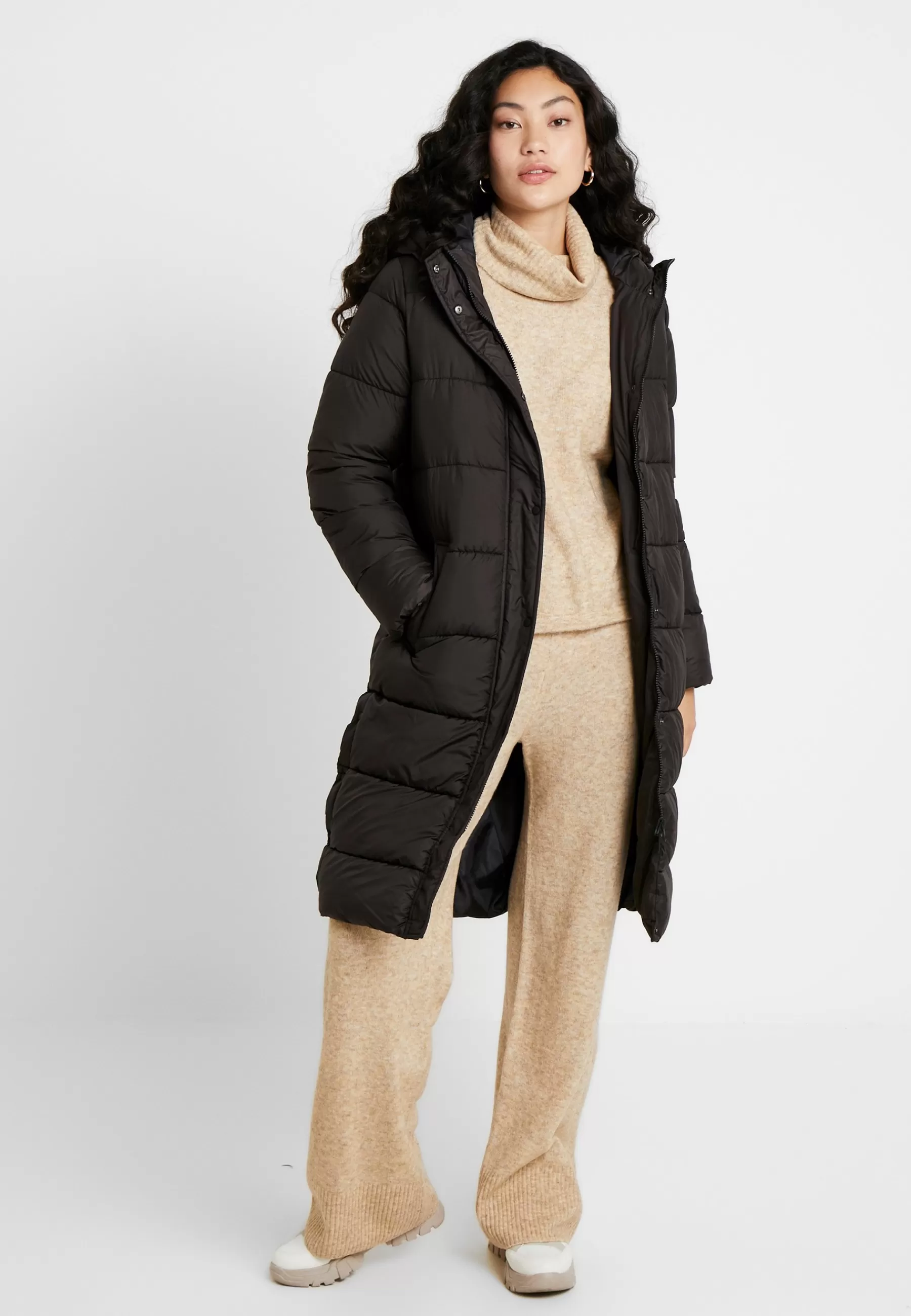 Hot Onlcammie Long Quilted Coat - Cappotto Classico Donna Classici