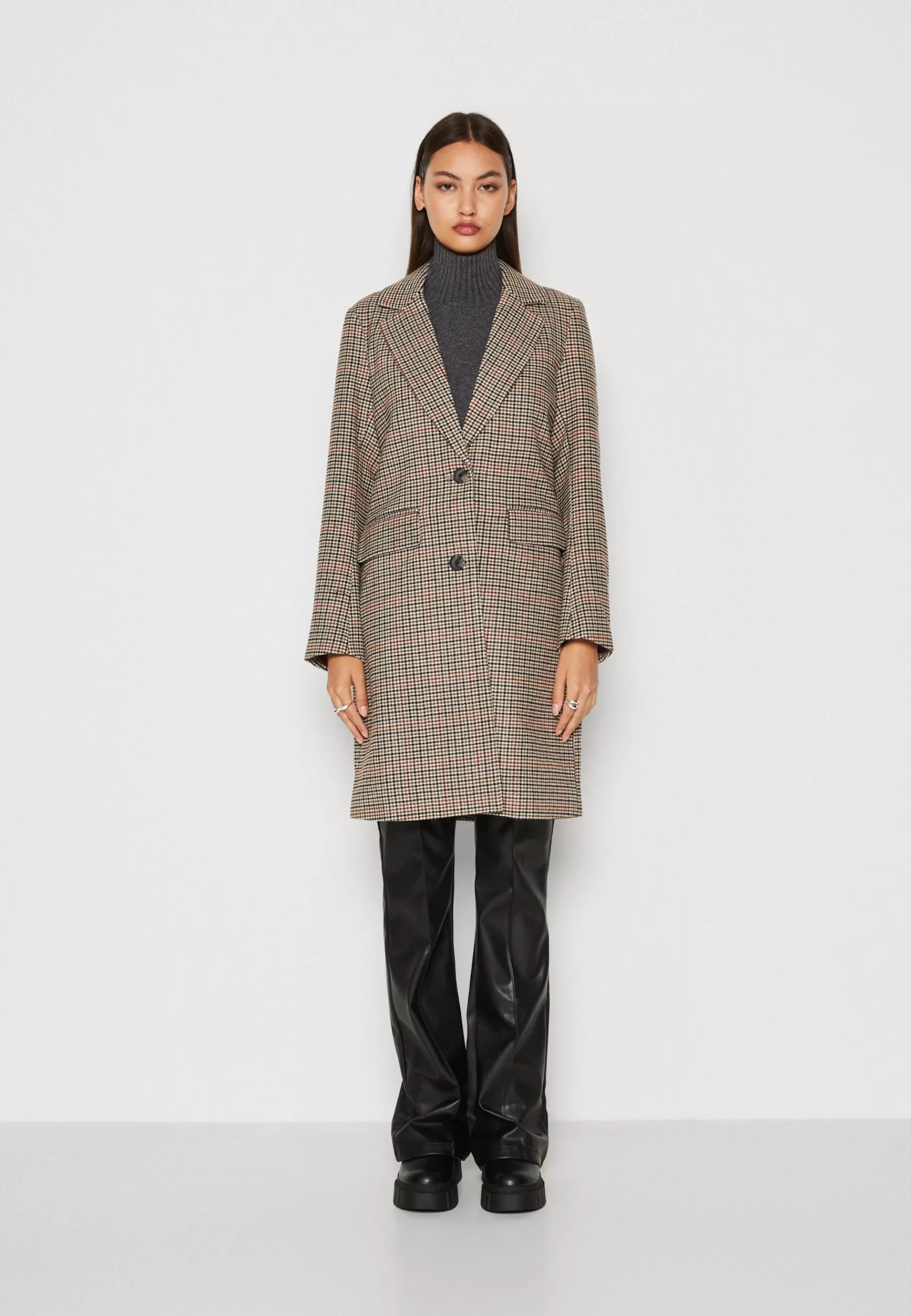 Fashion Onldaisy Check Coat - Cappotto Classico Donna Classici