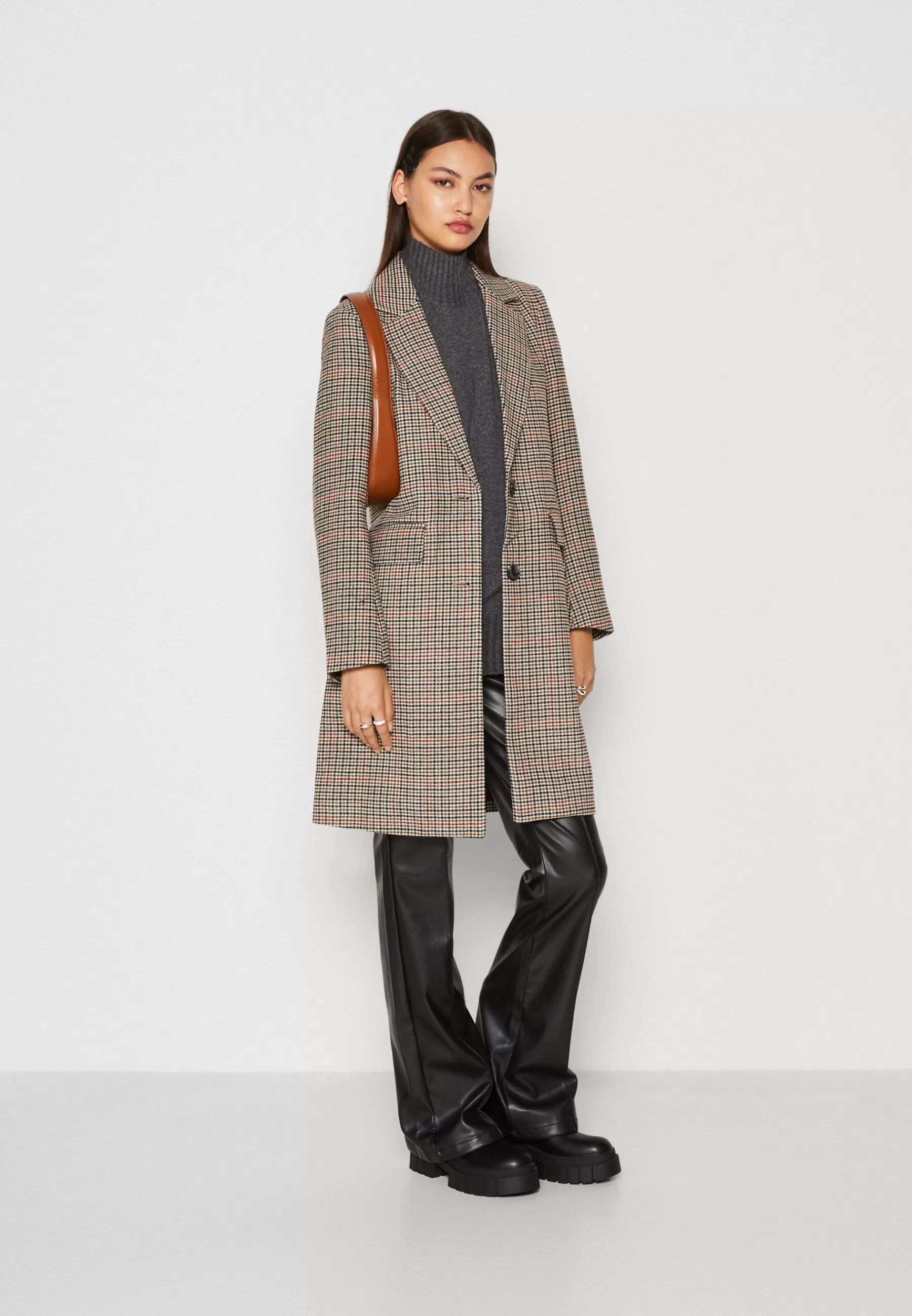 Fashion Onldaisy Check Coat - Cappotto Classico Donna Classici
