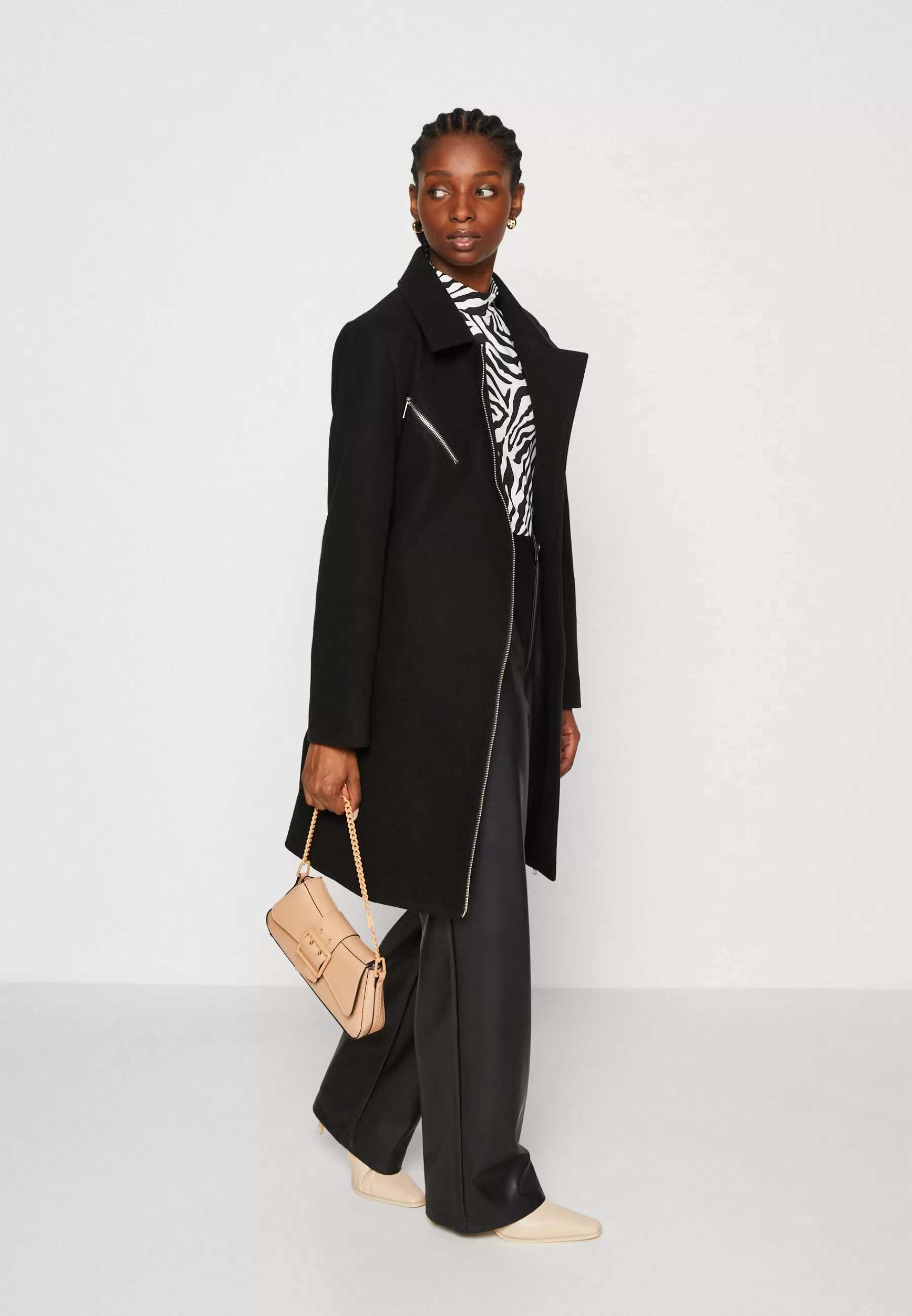 Best Sale Onlemily Zip Biker Coat - Cappotto Classico Donna Classici