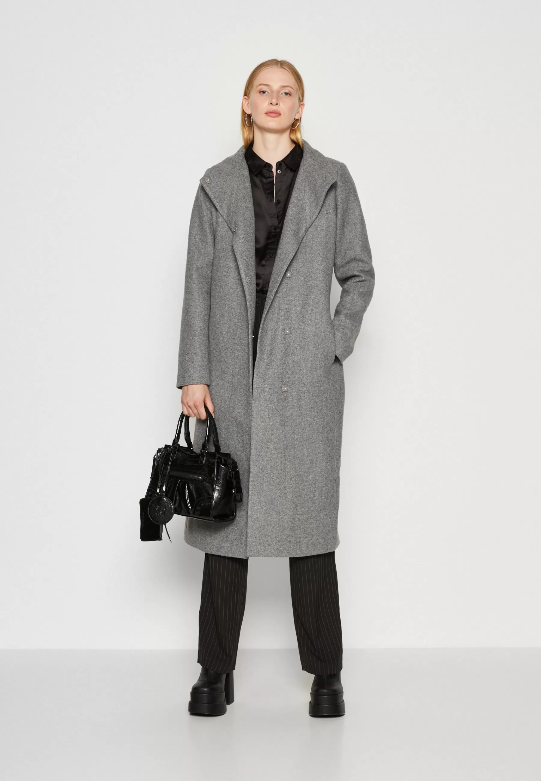 Outlet Onlemma Highneck Coat - Cappotto Classico Donna Classici