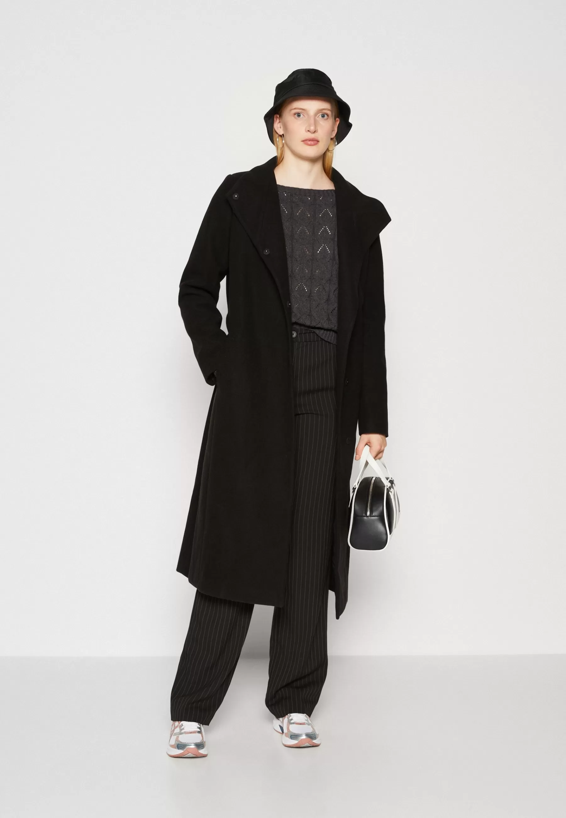 New Onlemma Highneck Coat - Cappotto Classico Donna Classici