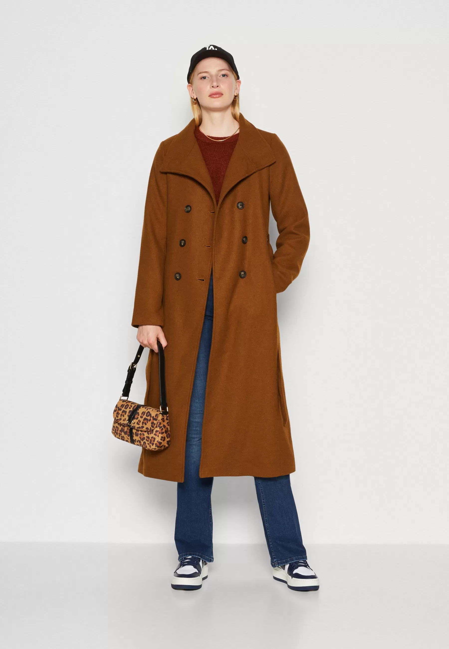 Hot Onlmedina Long Belted Coat - Cappotto Classico Donna Classici