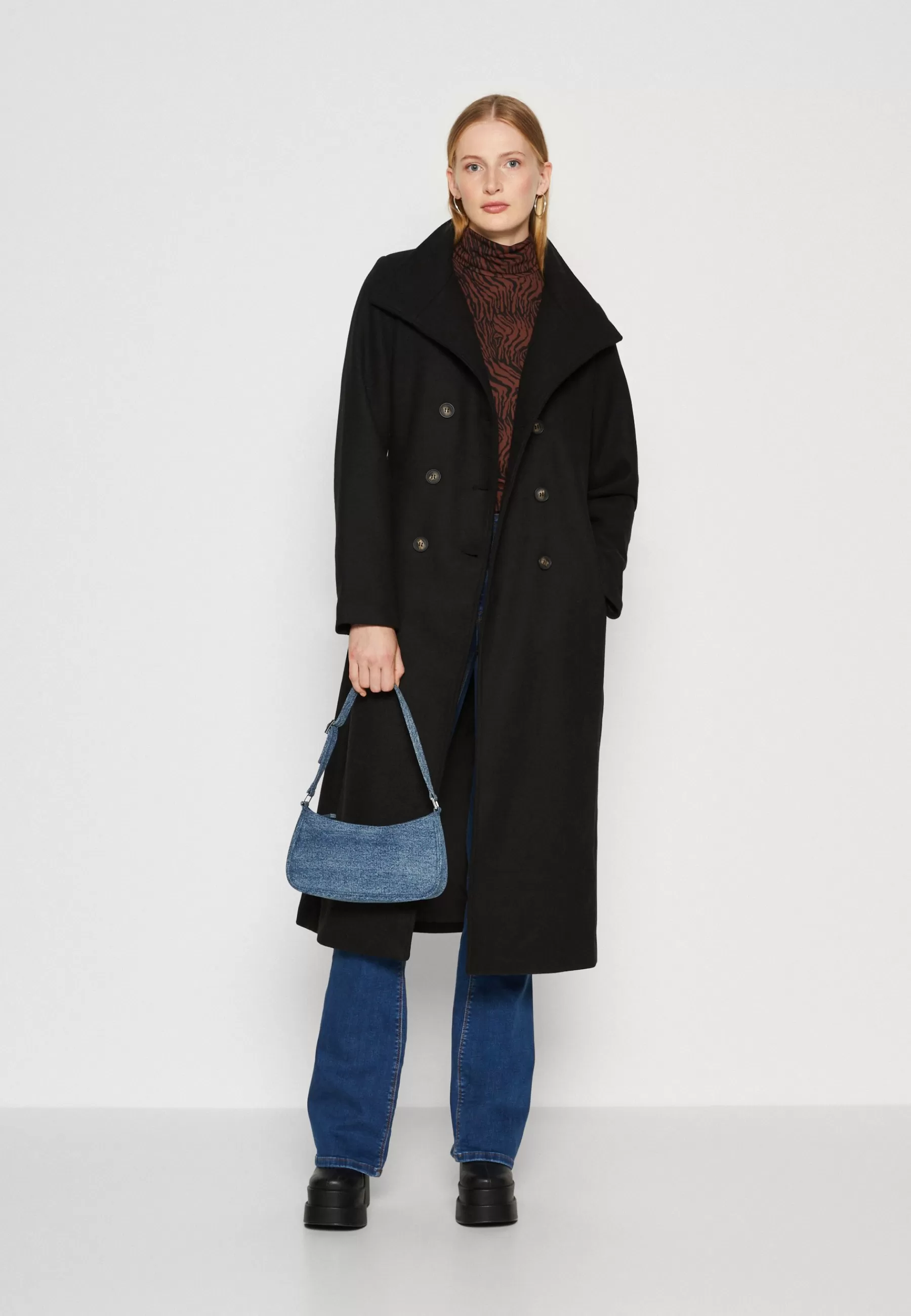 Outlet Onlmedina Long Belted Coat - Cappotto Classico Donna Classici
