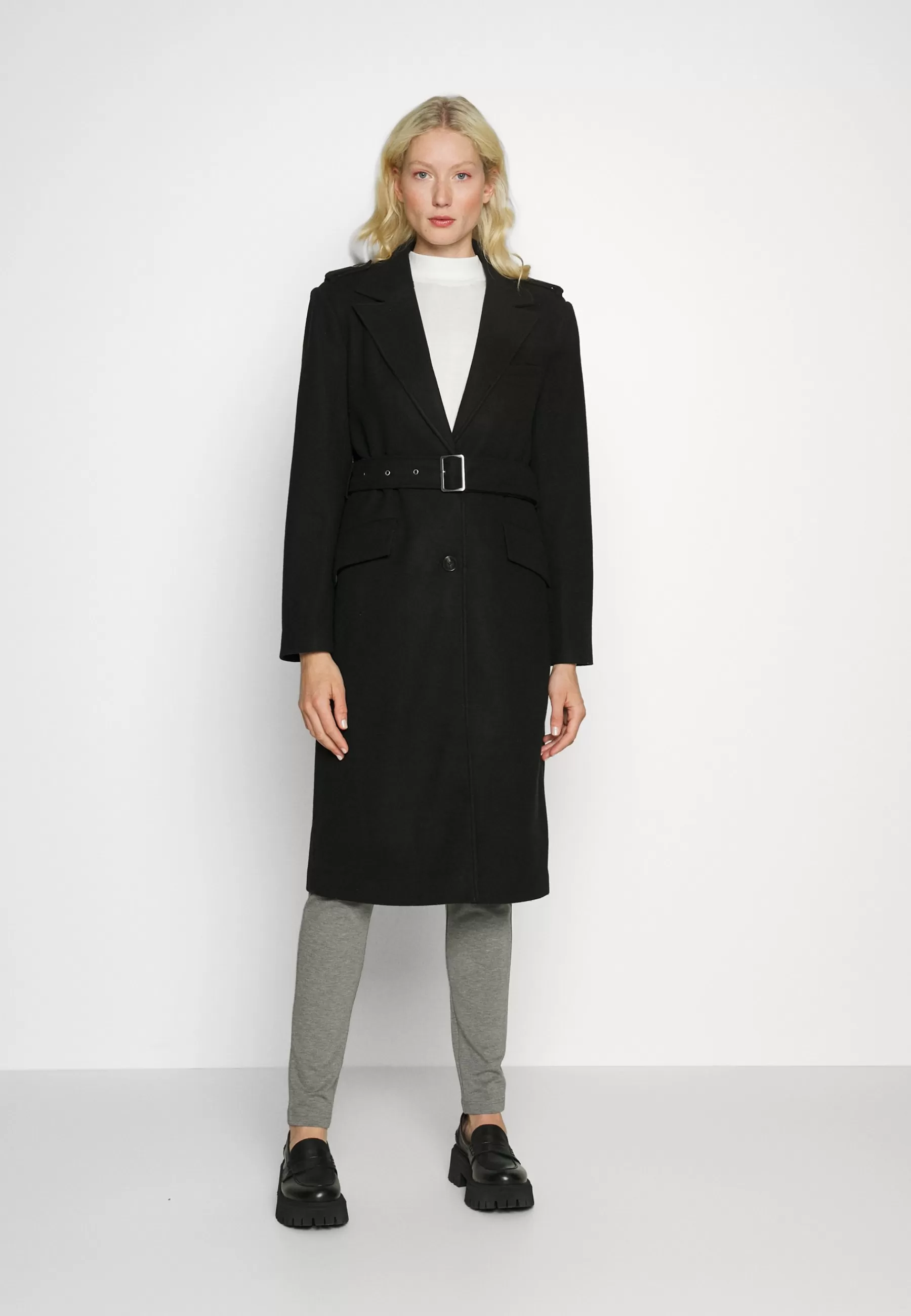 Fashion Onlsif Filippa Life Belted Coat - Cappotto Classico Donna Classici