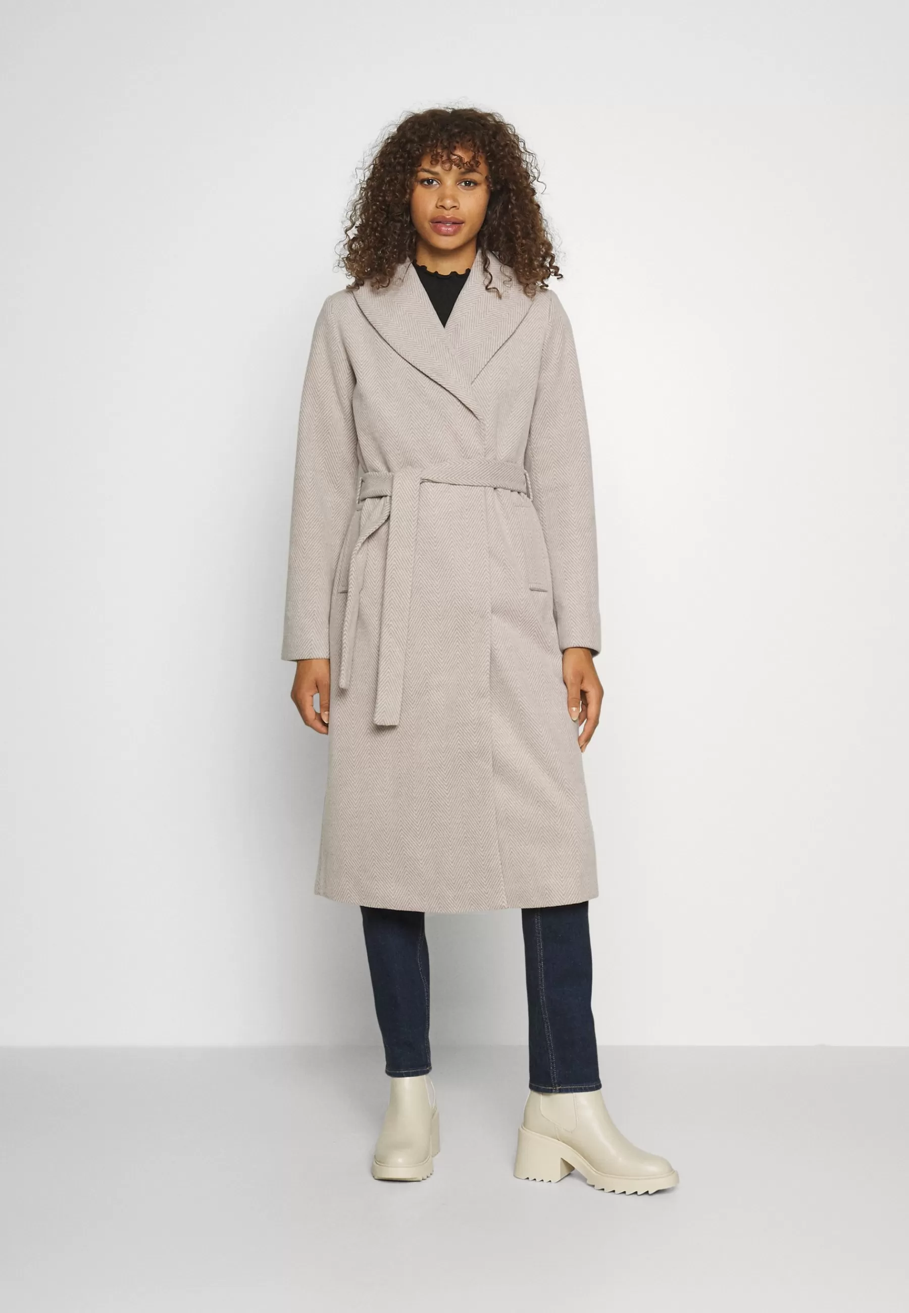 Cheap Onlsille Long Wrap Coat - Cappotto Classico Donna Classici