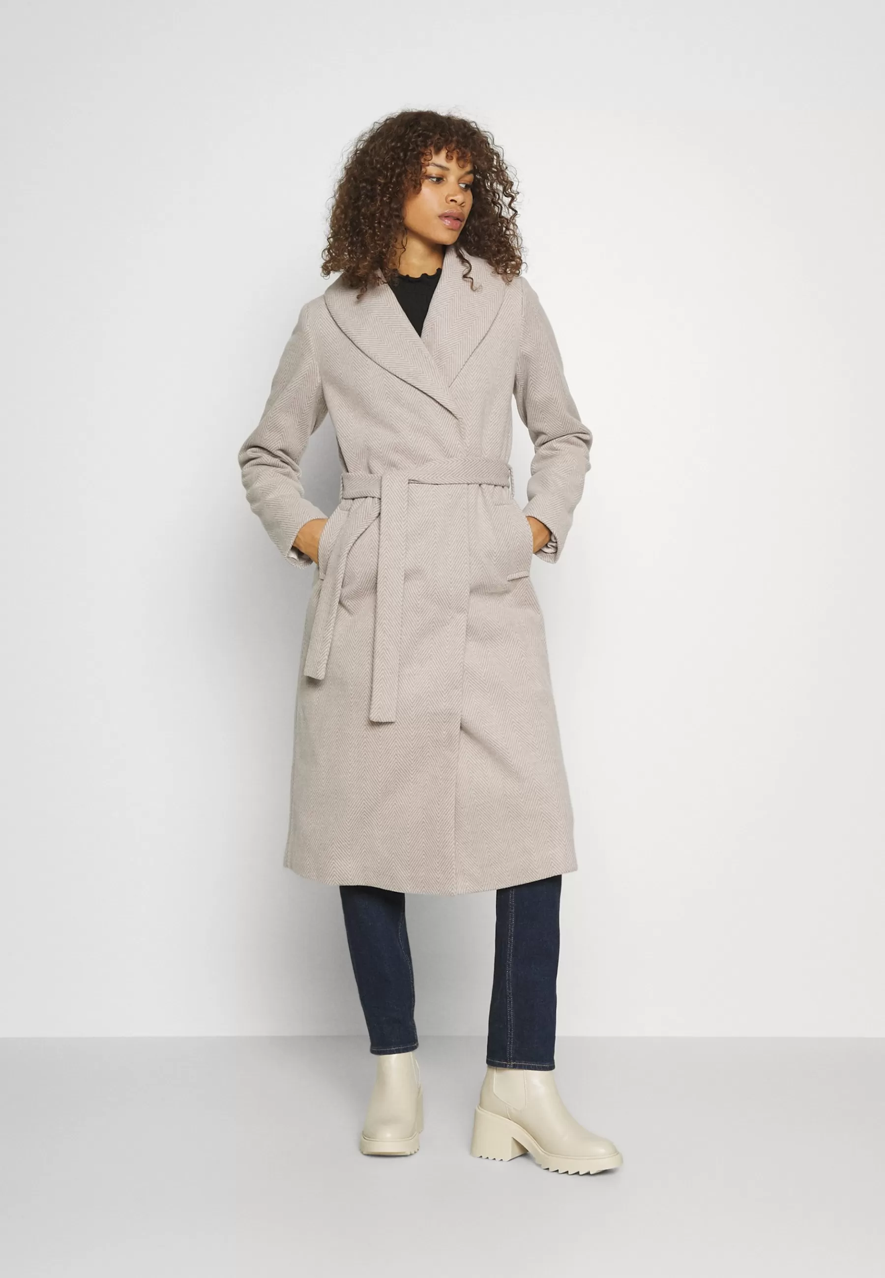 Cheap Onlsille Long Wrap Coat - Cappotto Classico Donna Classici