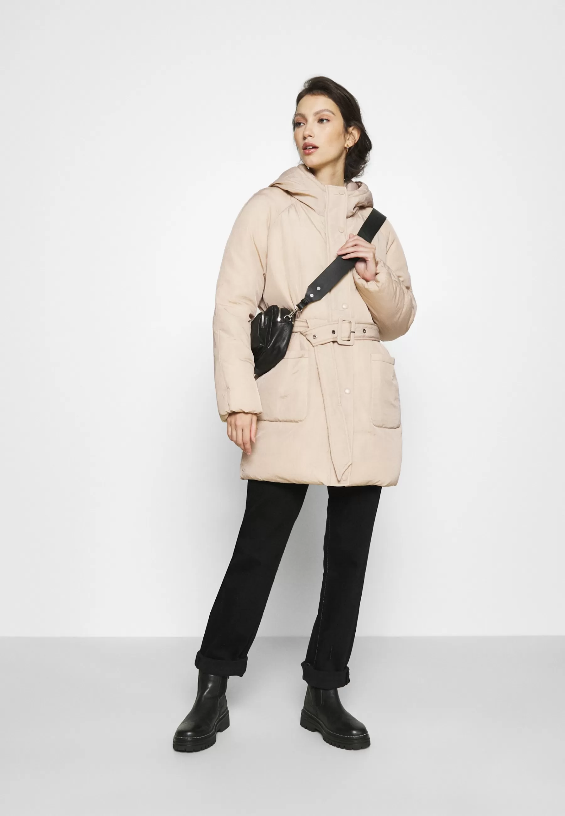 Online Onlsydney Belted Puffer - Cappotto Invernale Donna Parka