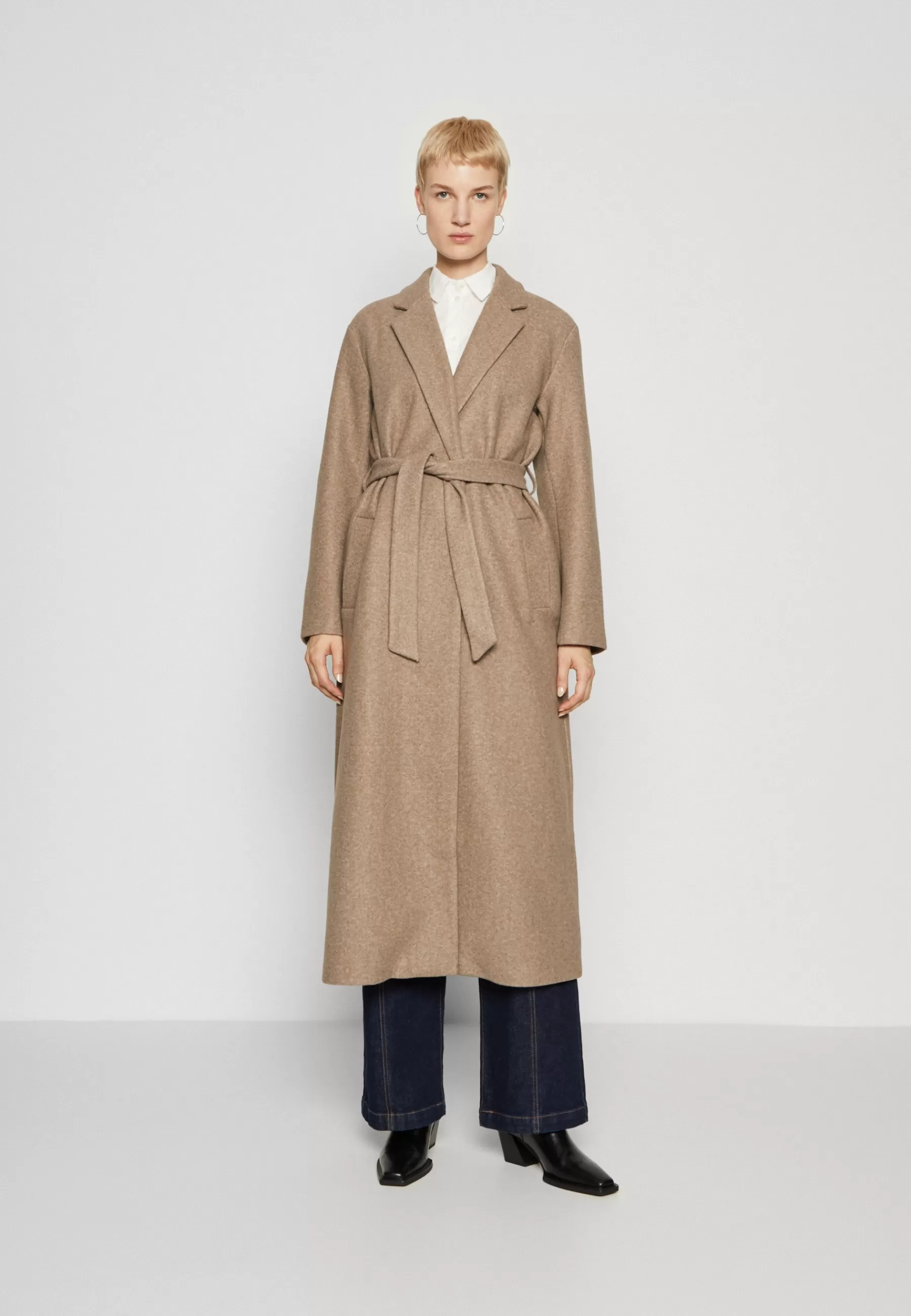 Hot Onltrillion Belt Long Coatigan - Cappotto Classico Donna Classici