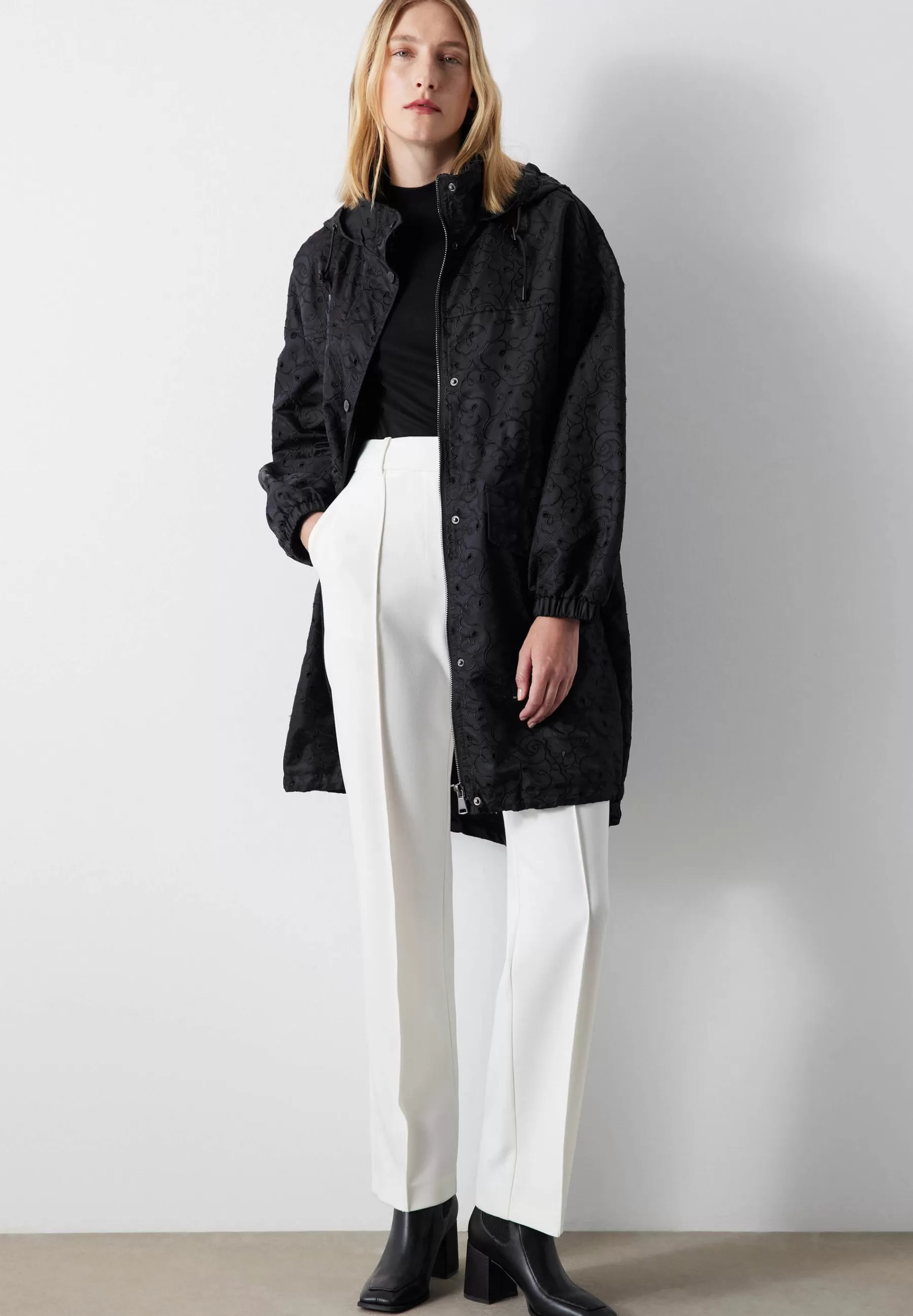 Store Relaxed Fit Embroidered Technical - Parka Donna Parka