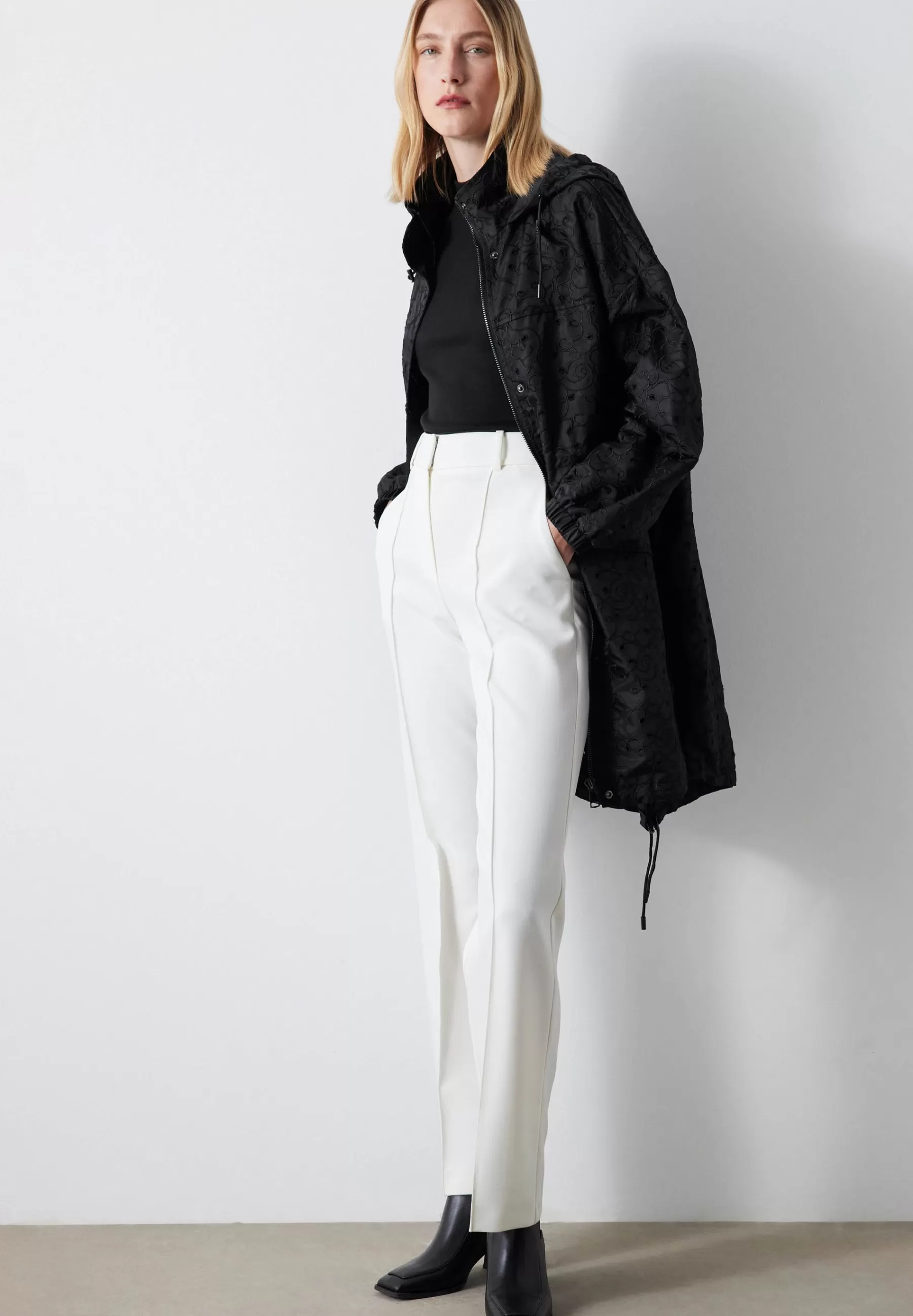 Store Relaxed Fit Embroidered Technical - Parka Donna Parka
