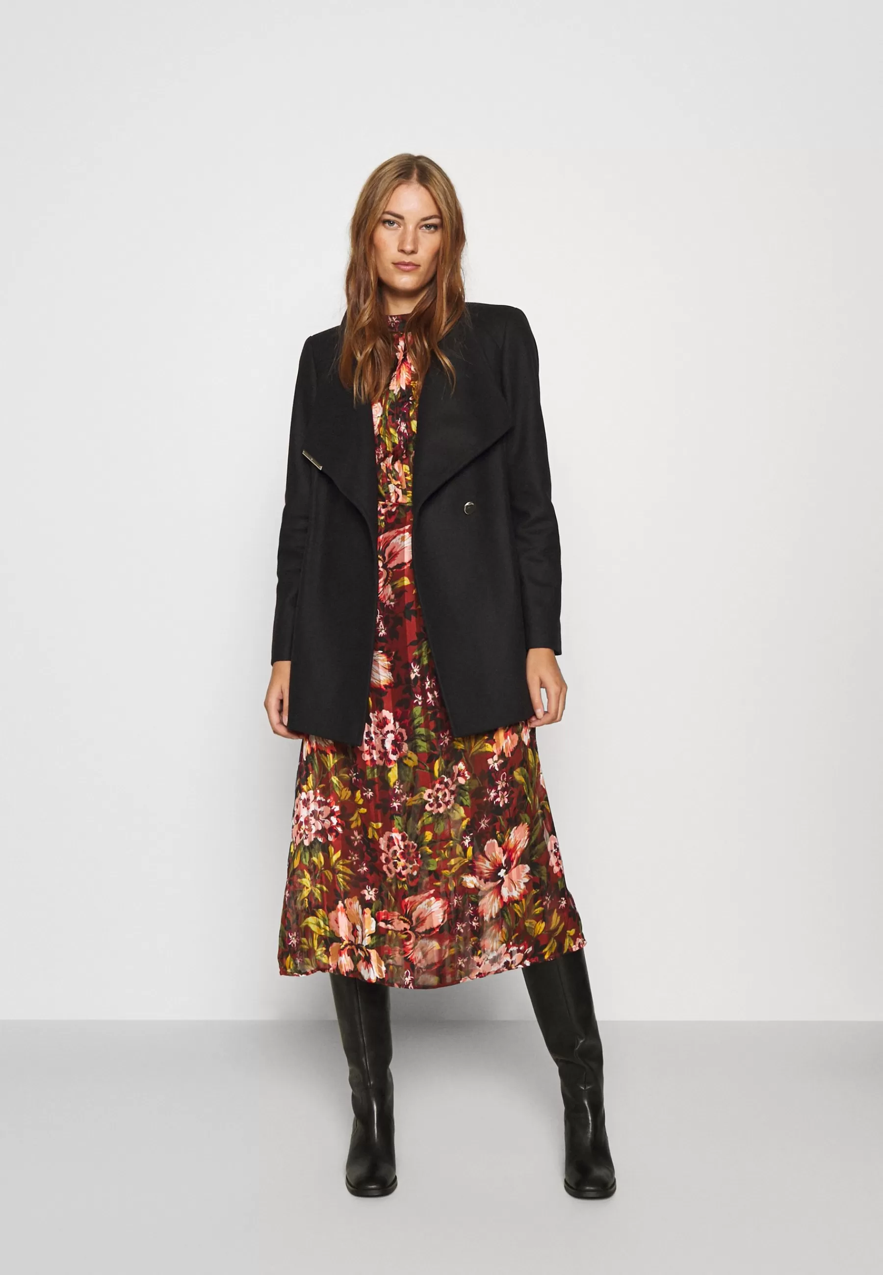 Hot Rosess Short Wrap Coat - Cappotto Corto Donna Classici