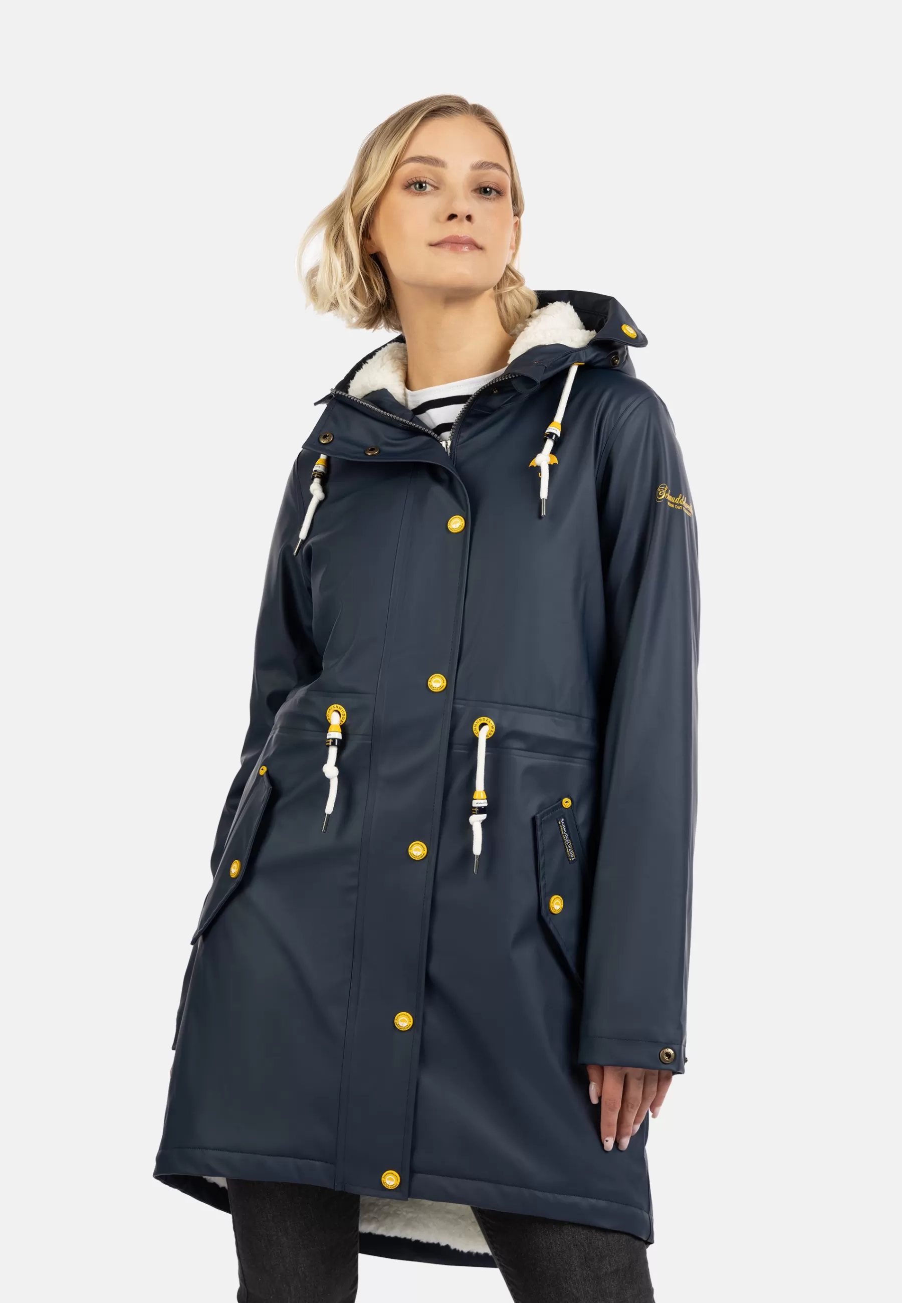 Online Regenmantel Mit Webpelzfutter In Teddyoptik Kilata - Parka Donna Parka