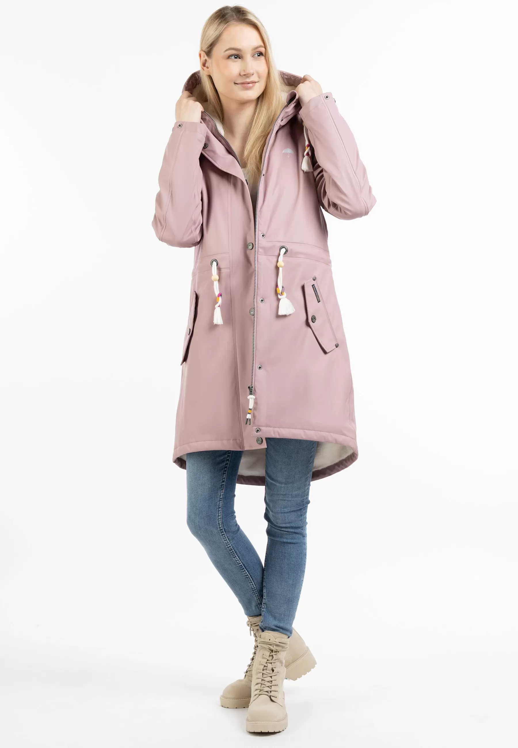 Sale Regenmantel Mit Webpelzfutter Keyti - Parka Donna Parka