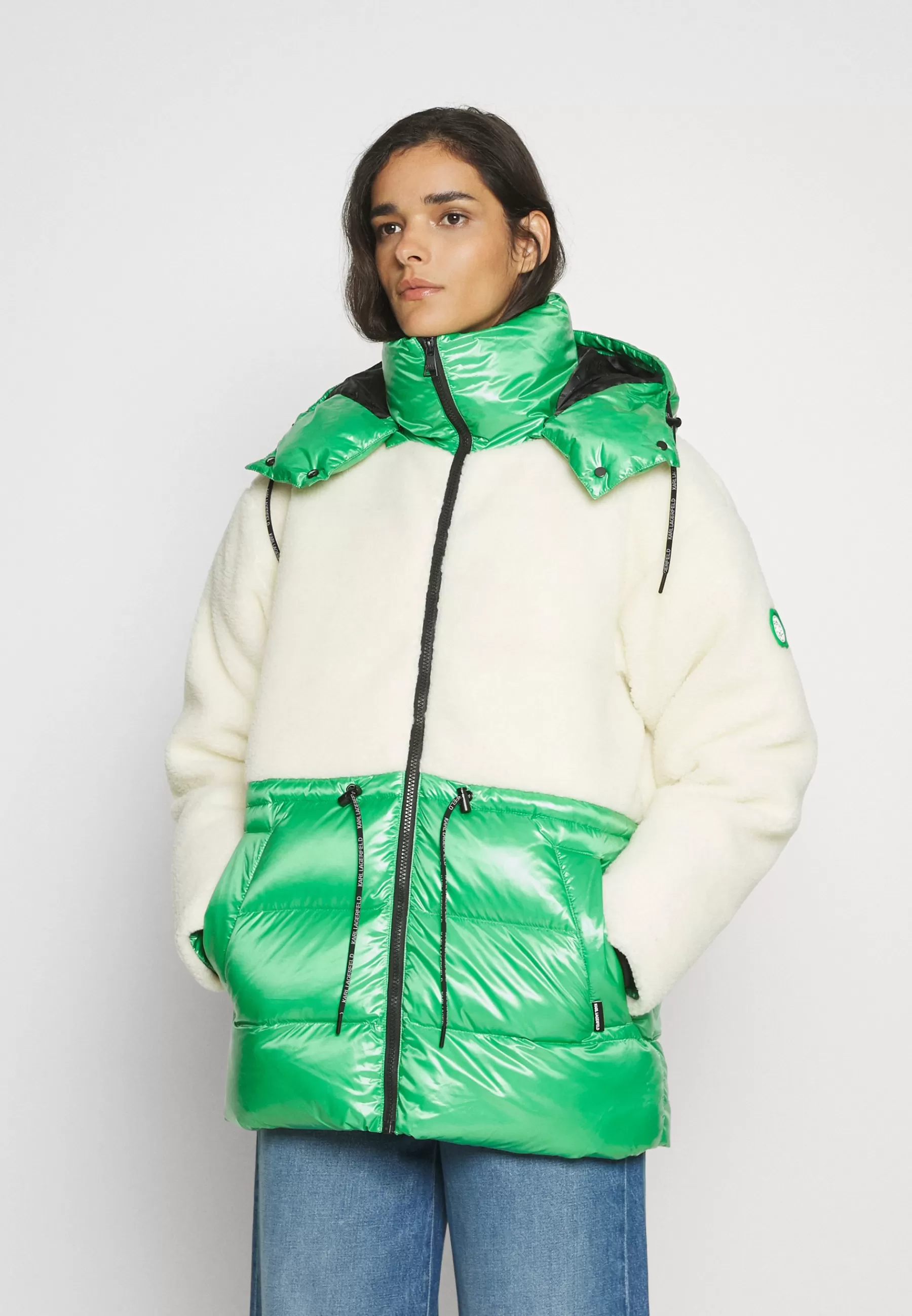 Clearance Shearling Mix Jacket - Piumino Donna Piumini Lunghi