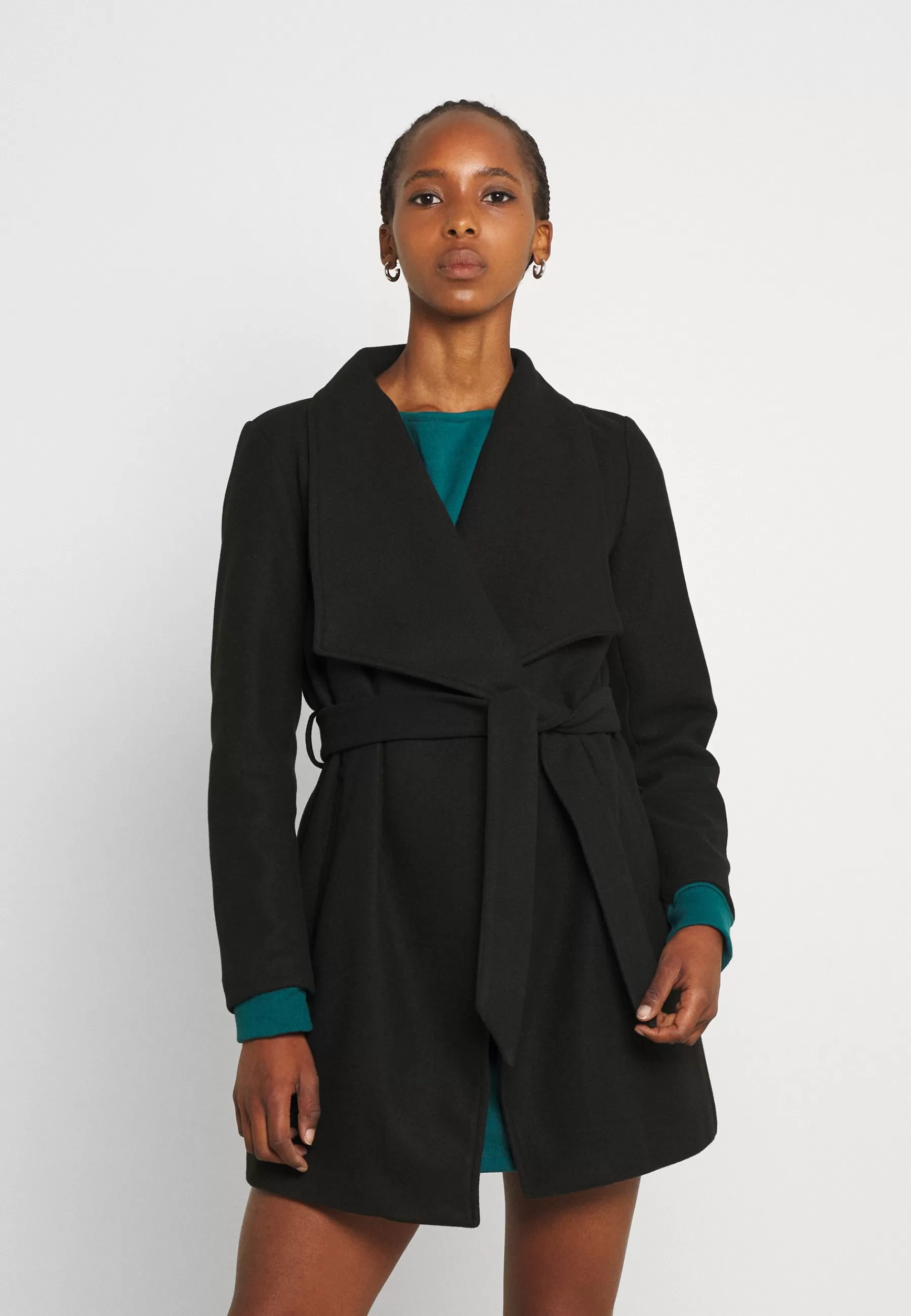 Cheap Vicooley Collar Belt Noos - Cappotto Corto Donna Classici