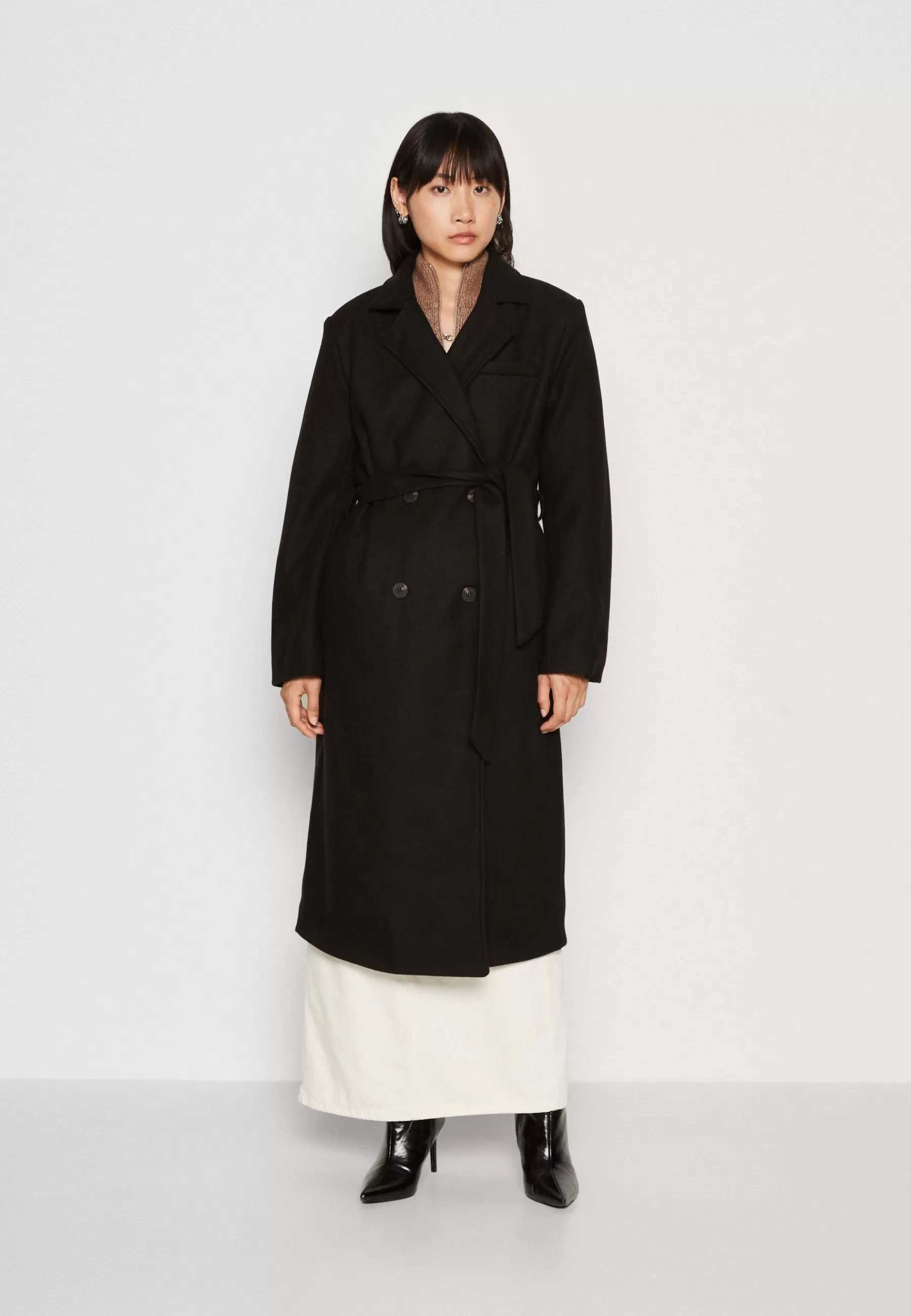 Cheap Vimano Maxi Tie Belted Coat - Cappotto Classico Donna Classici