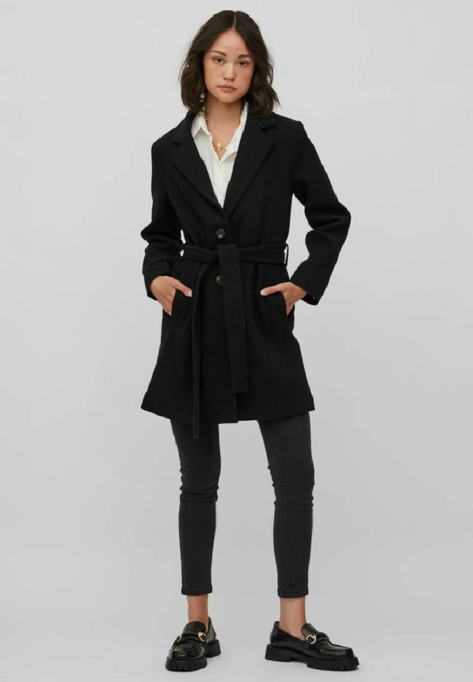 Sale Vimetil Faux Collar Ka Ptt - Cappotto Classico Donna Classici