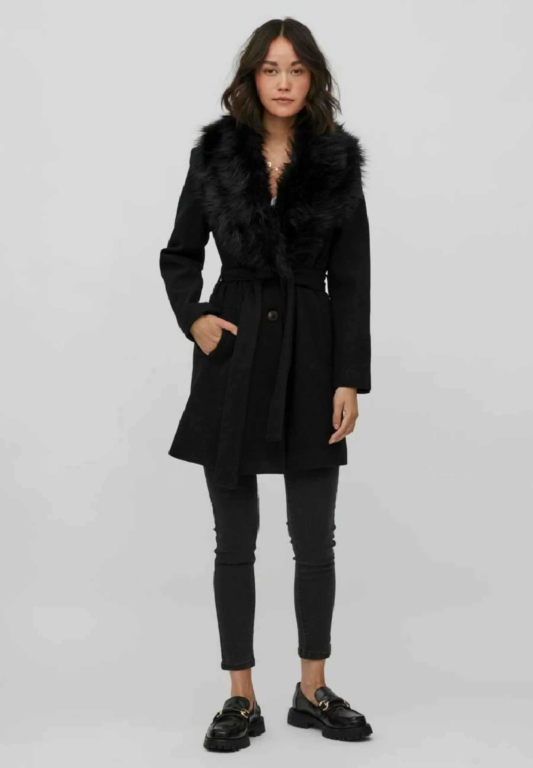Sale Vimetil Faux Collar Ka Ptt - Cappotto Classico Donna Classici