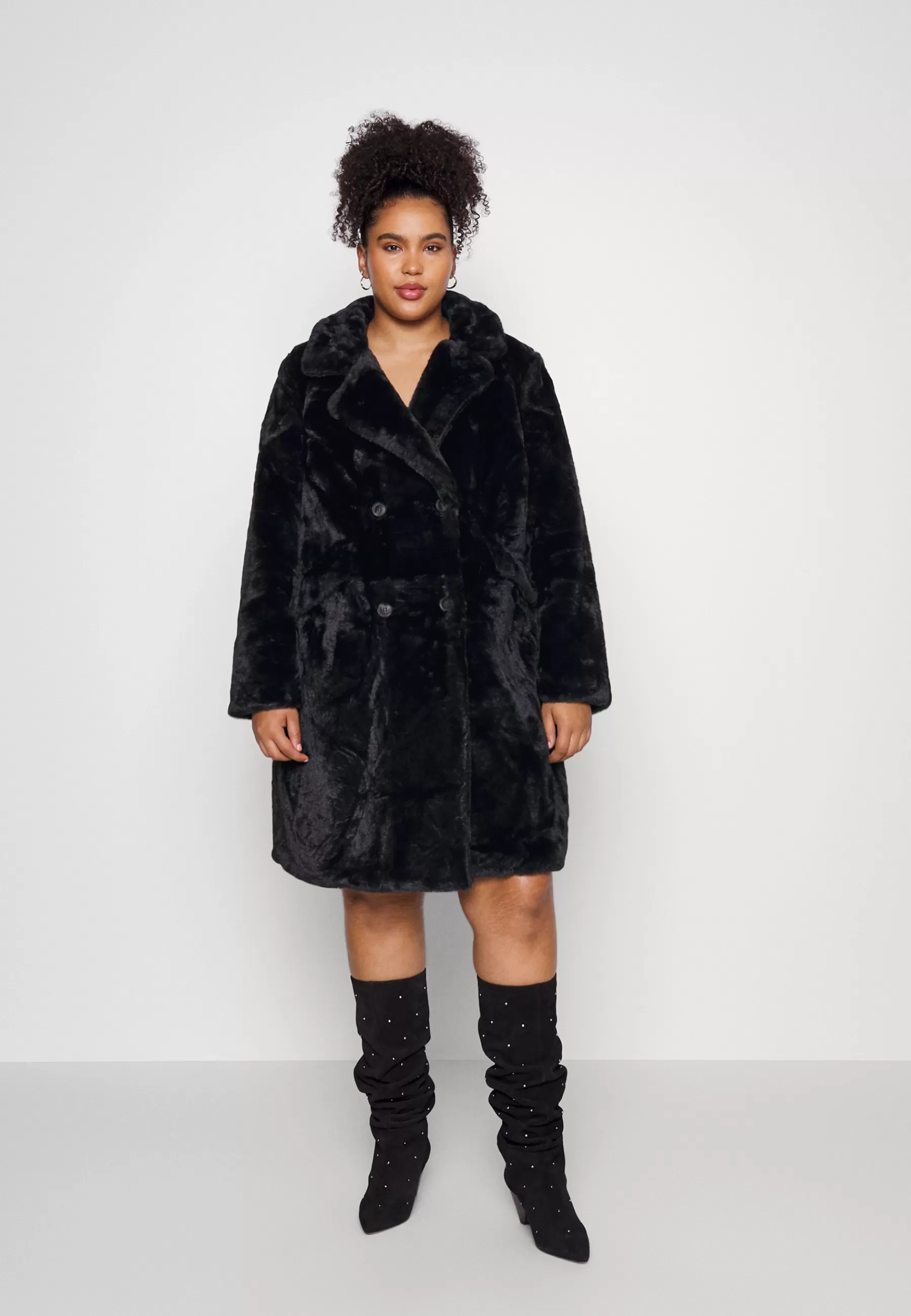 Online Vmsuielly Long Faux Coat Plus Size - Cappotto Classico Donna Classici