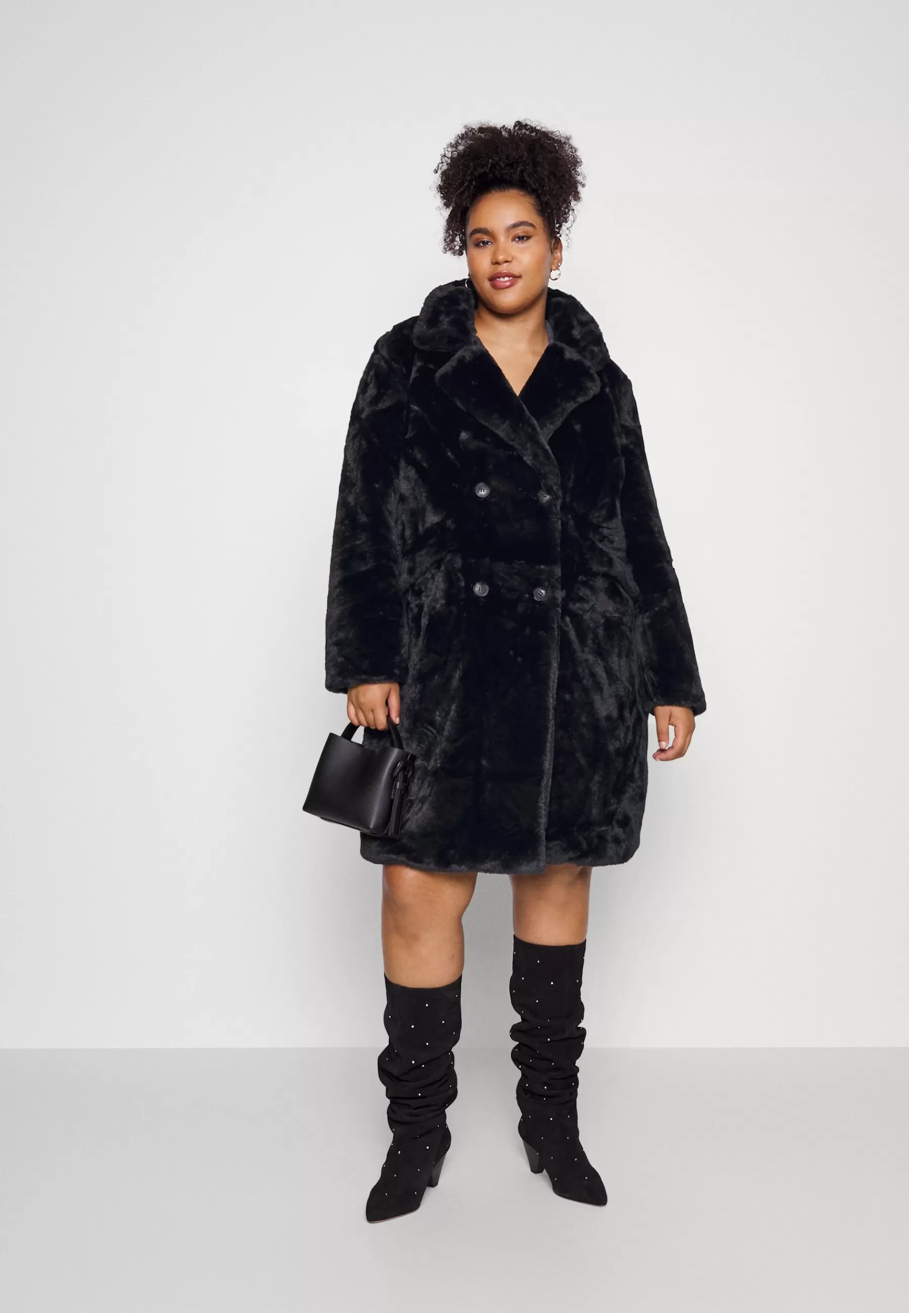 Online Vmsuielly Long Faux Coat Plus Size - Cappotto Classico Donna Classici