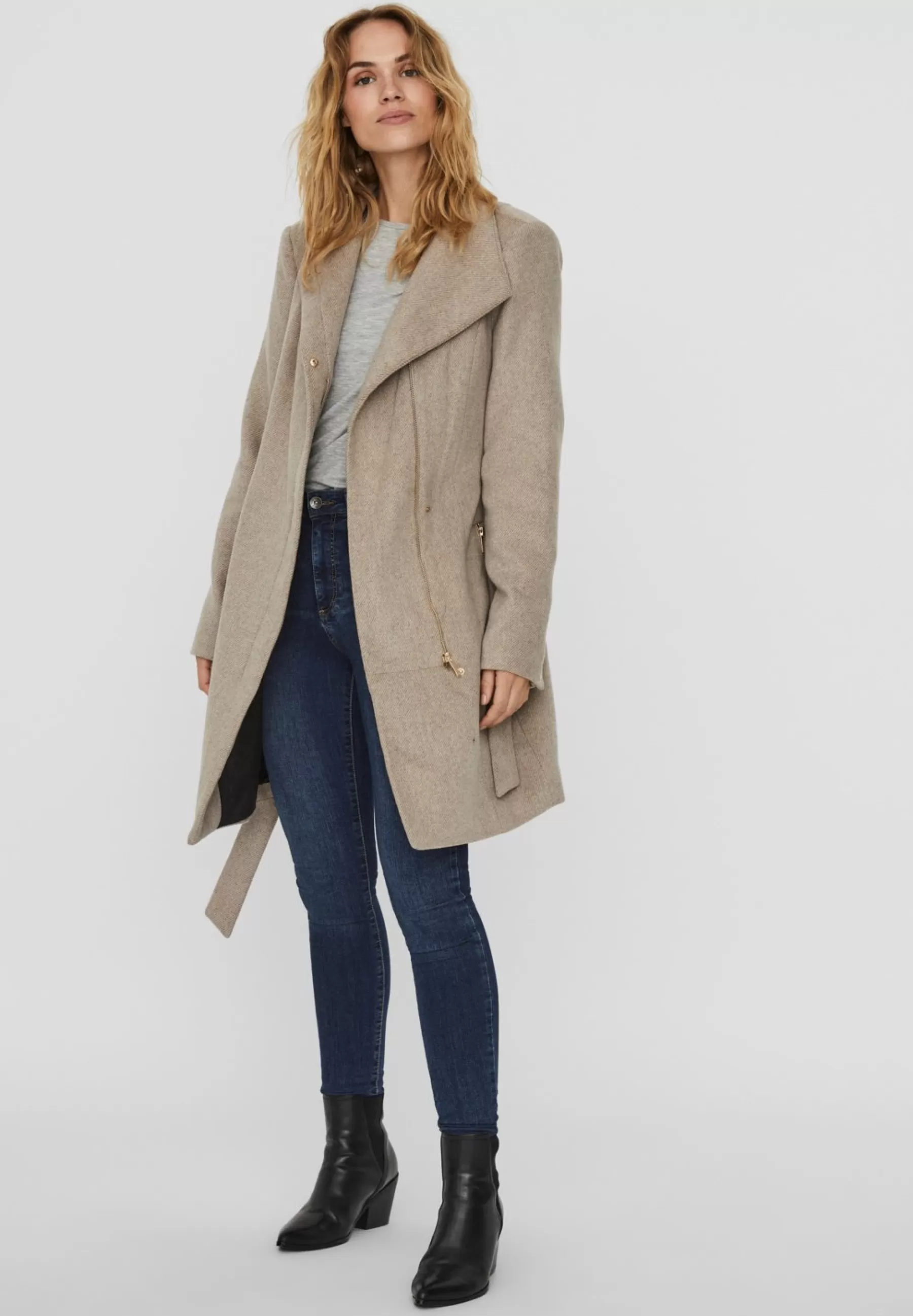 Hot Vmtwodope Belt Jacket - Cappotto Corto Donna Classici