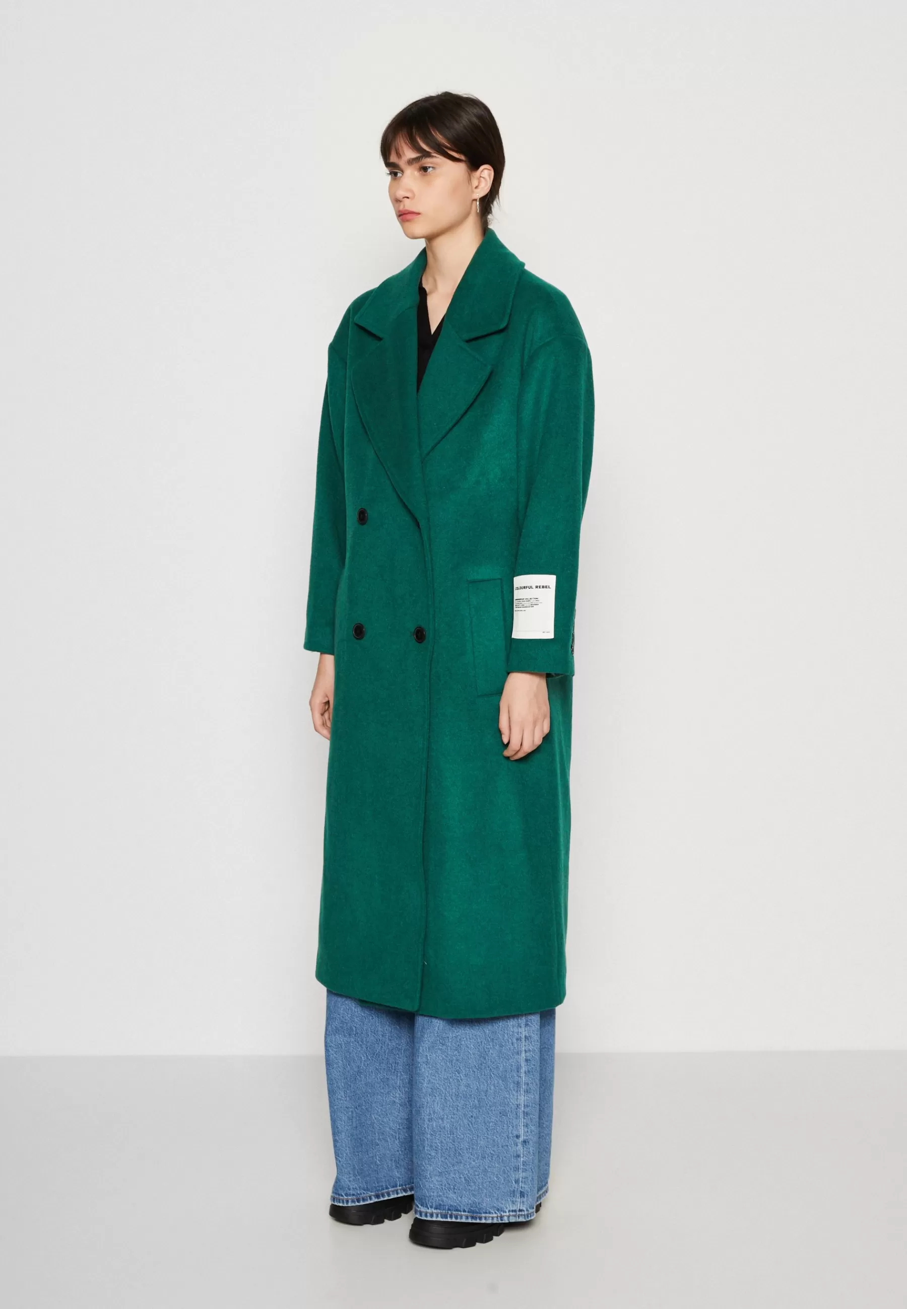 Discount Zania Double Breasted Long Coat - Cappotto Classico Donna Classici