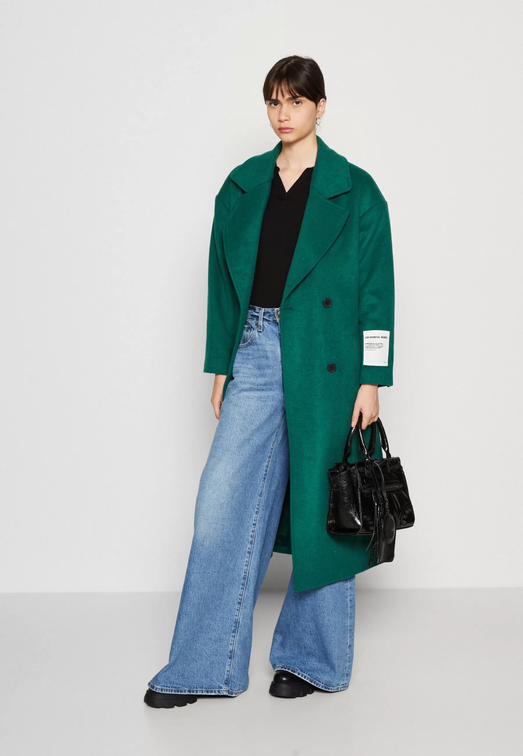 Discount Zania Double Breasted Long Coat - Cappotto Classico Donna Classici
